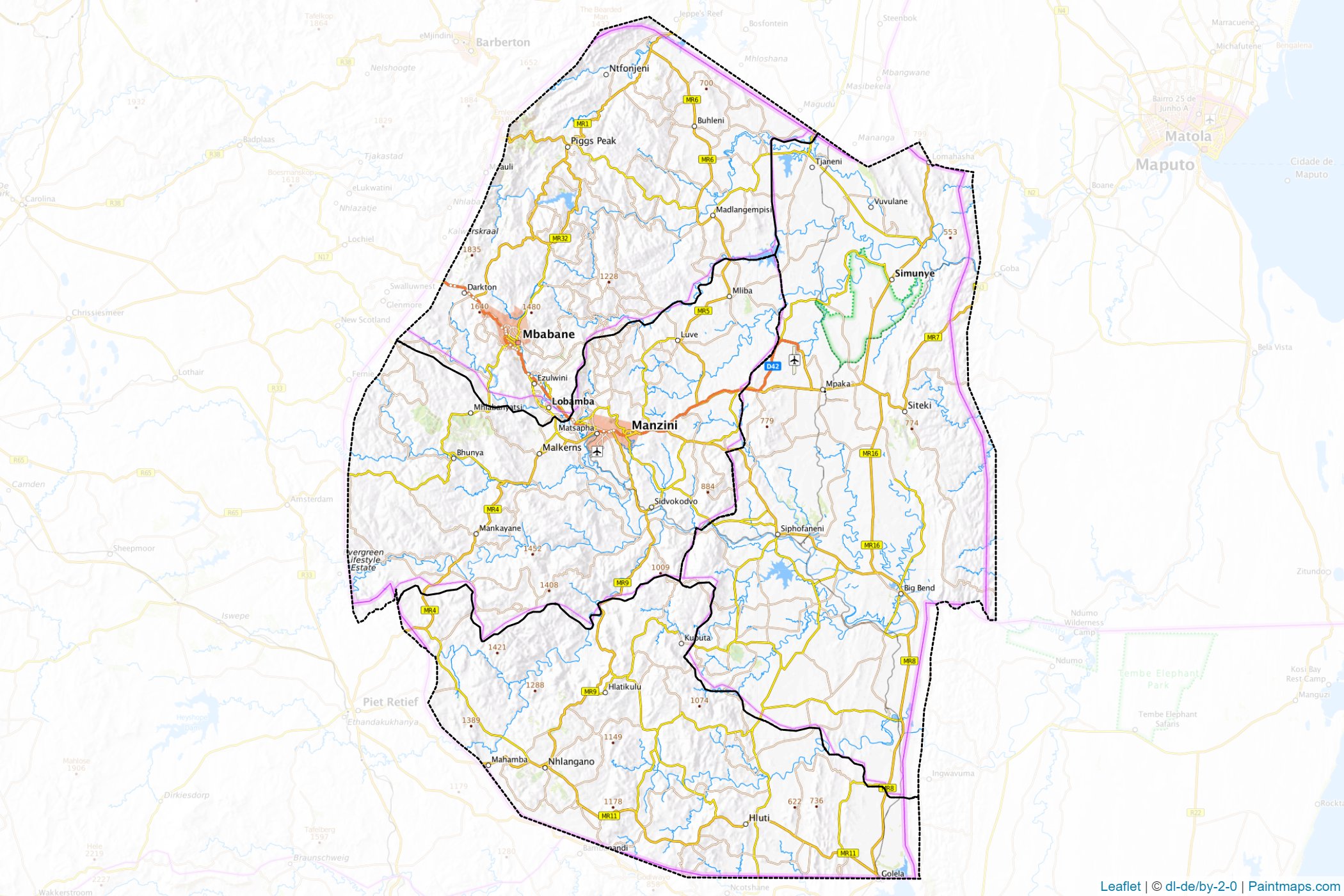 eSwatini  Map Cropping Samples-1