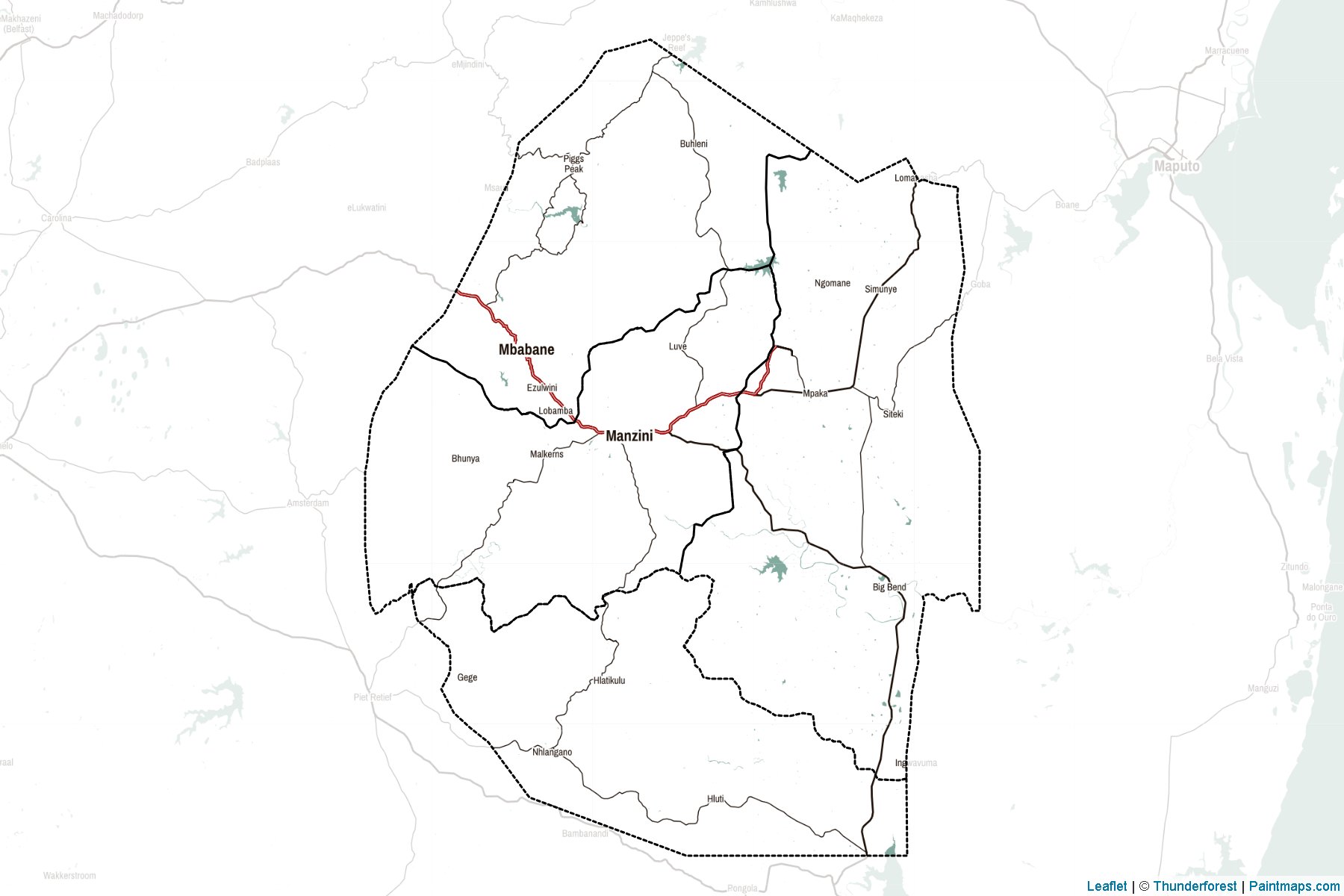 eSwatini  Map Cropping Samples-2