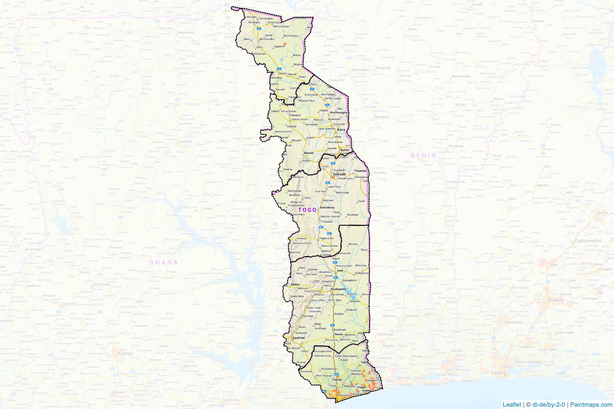 Togo  Map Cropping Samples-1