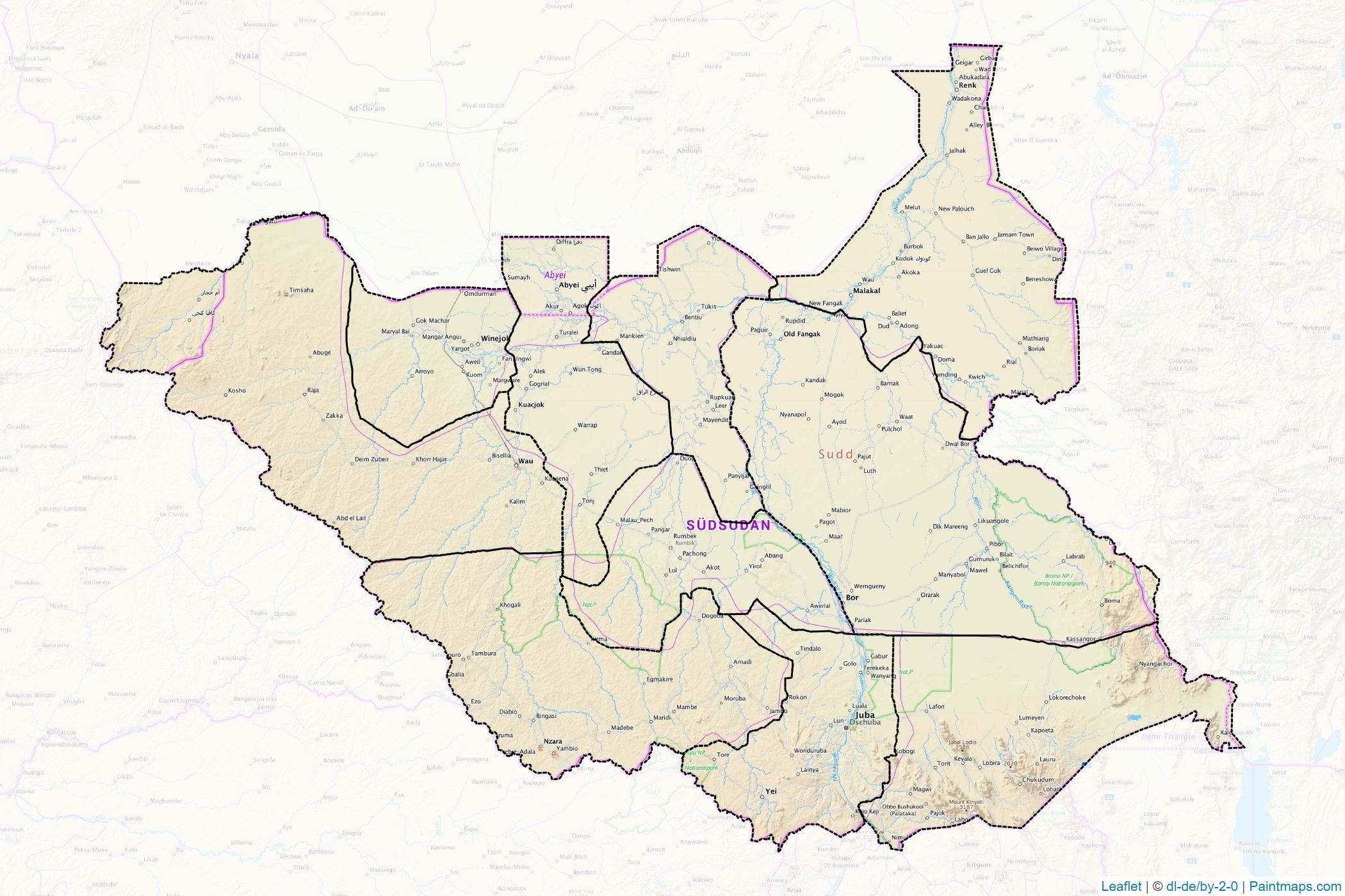 South Sudan  Map Cropping Samples-1