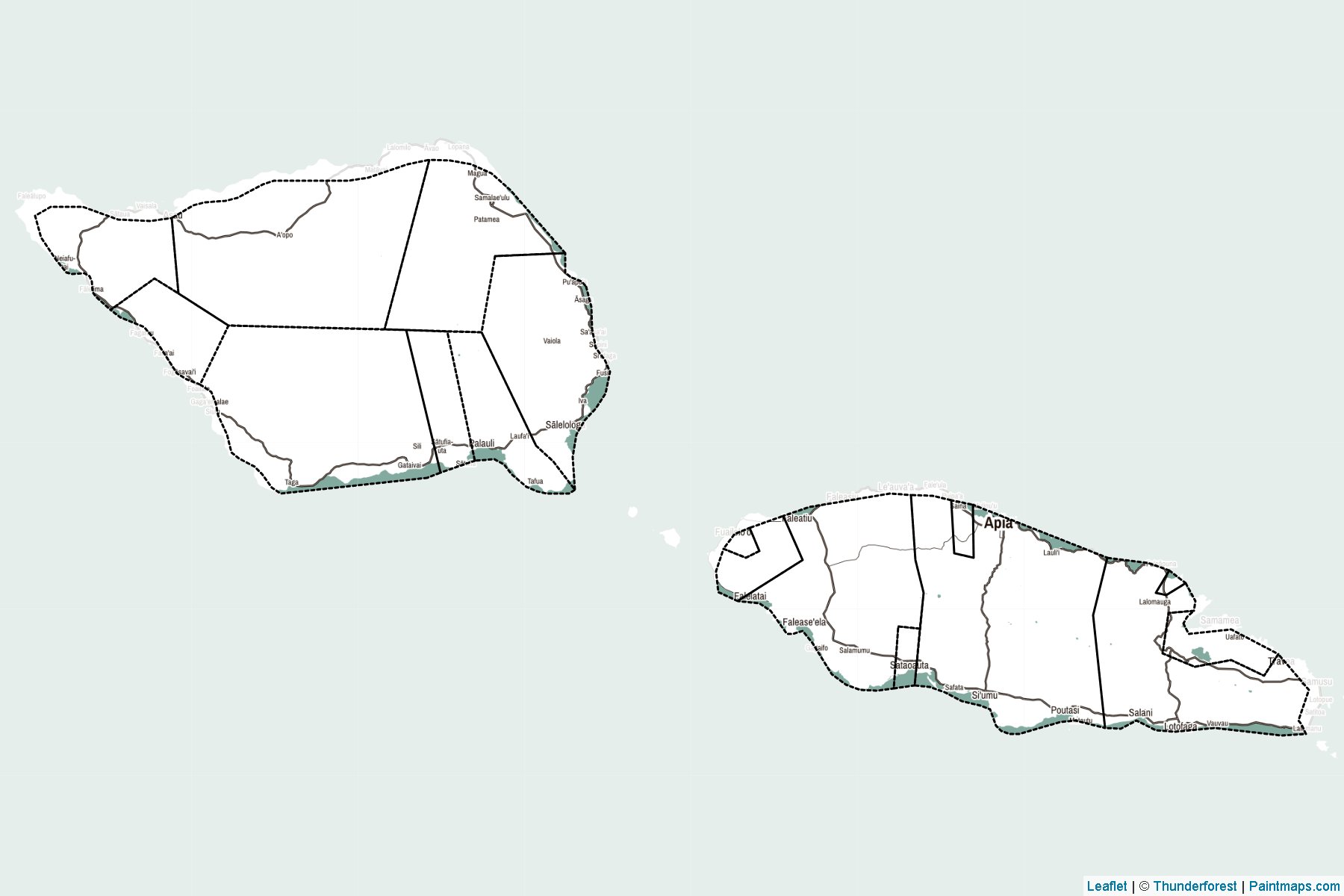 Samoa  Map Cropping Samples-2