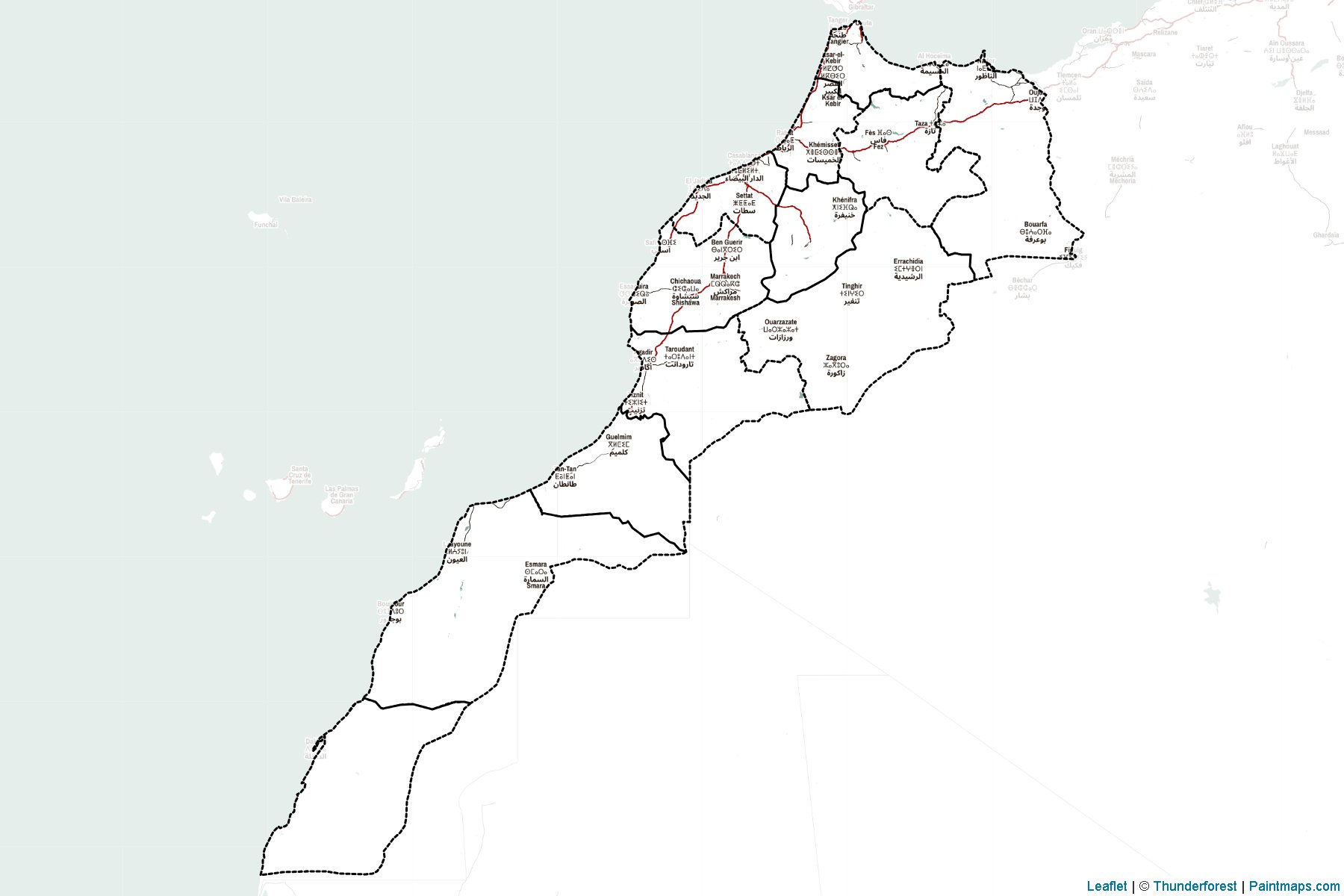 Morocco  Map Cropping Samples-2