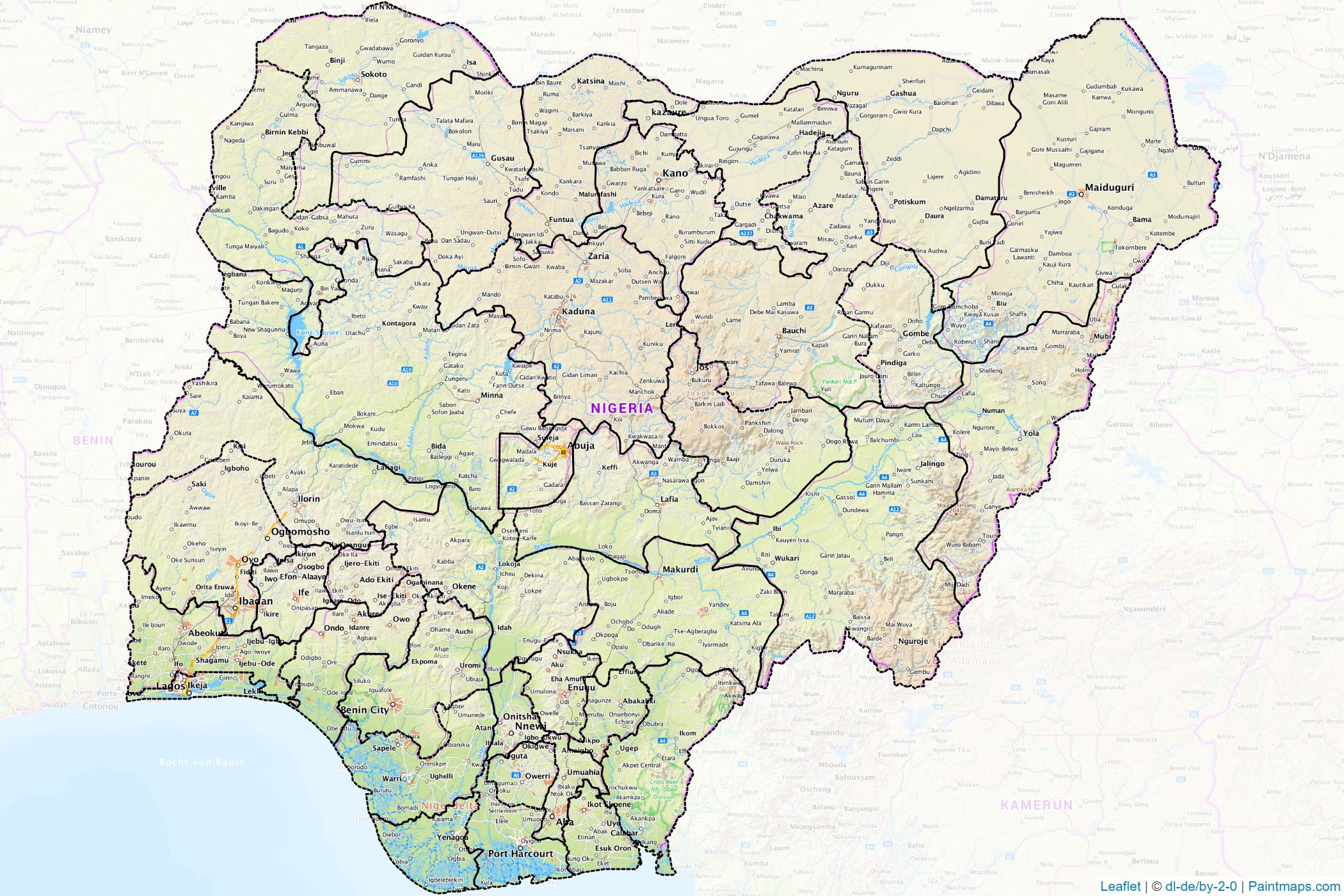 Nigeria  Map Cropping Samples-1