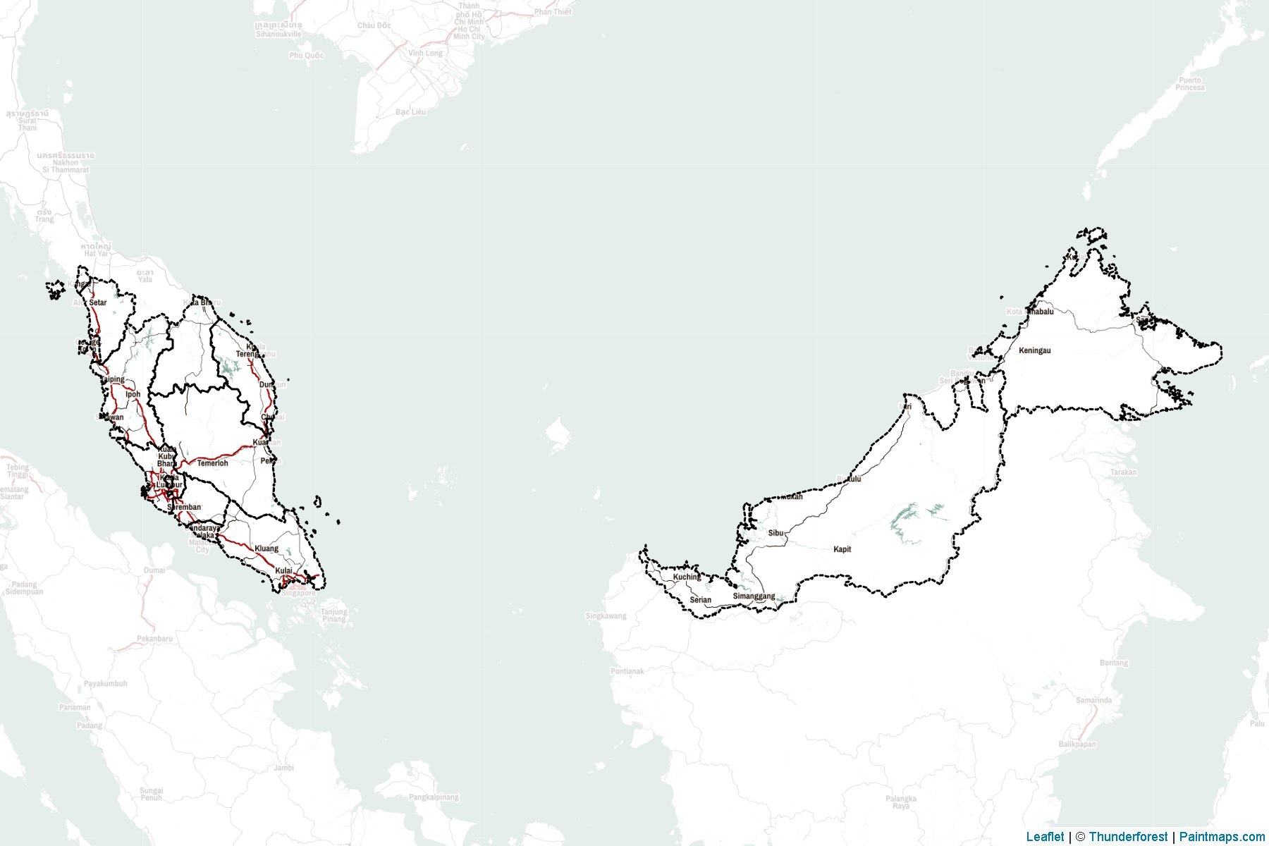 Malaysia  Map Cropping Samples-2