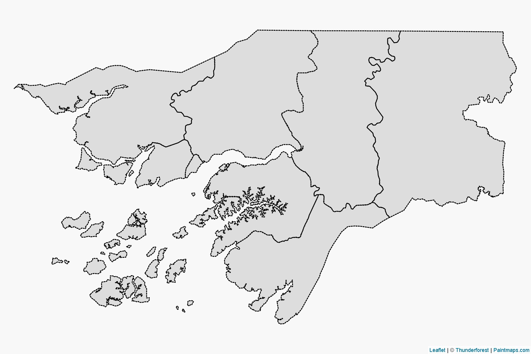 Muestras de recorte de mapas Guinea-Bissau -2