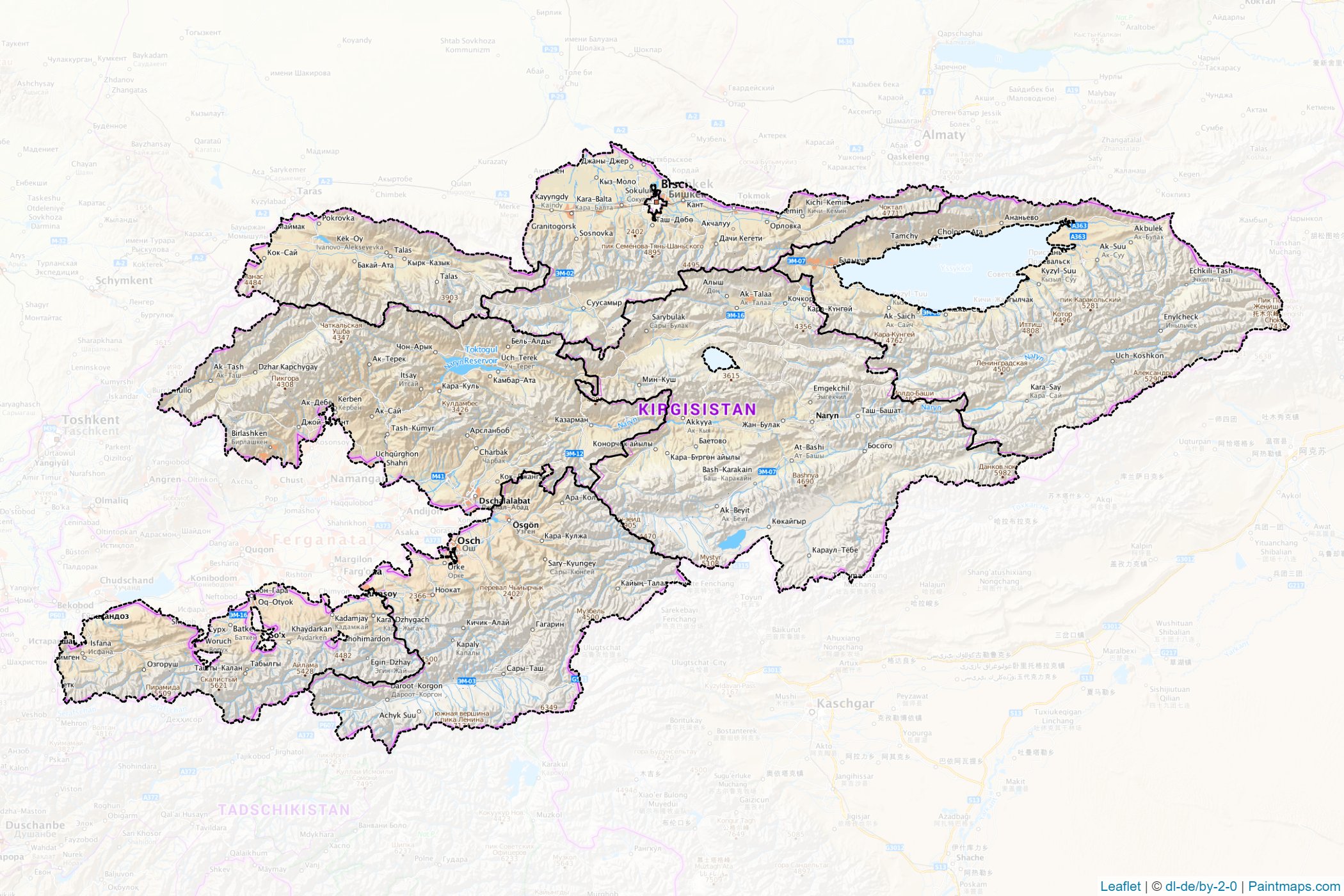 Kyrgyzstan  Map Cropping Samples-1