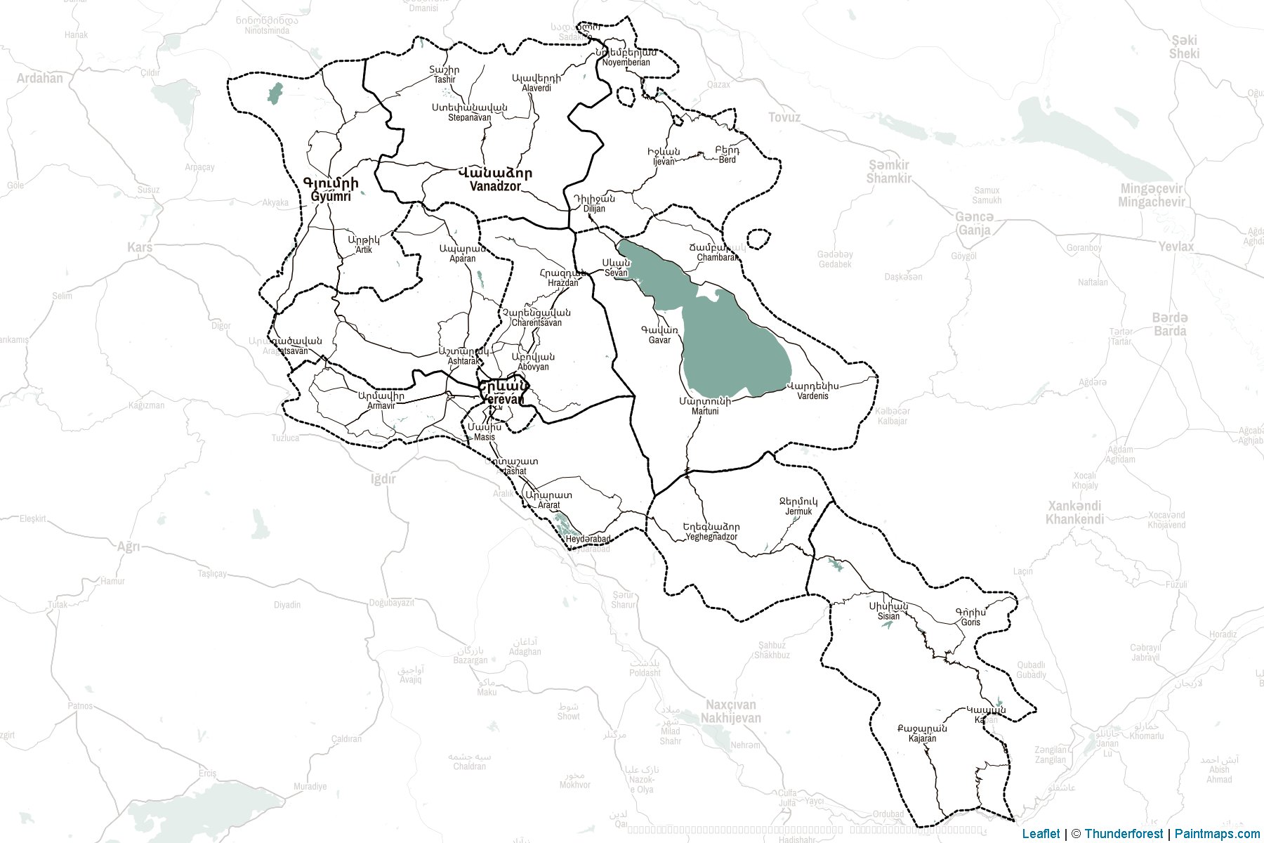 Armenia  Map Cropping Samples-2