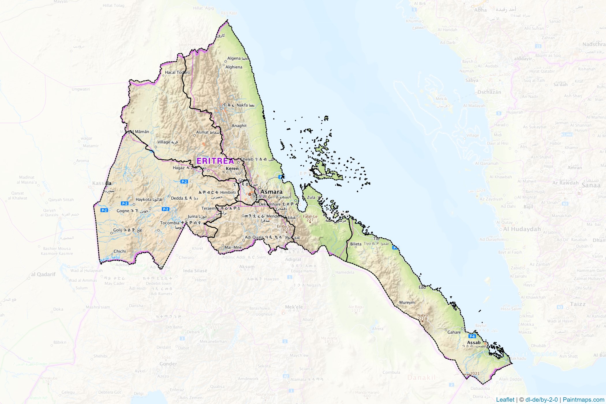 Eritrea  Map Cropping Samples-1