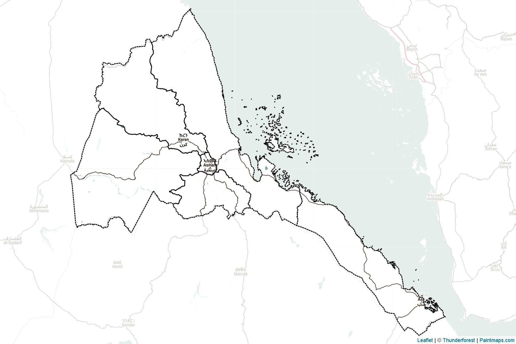 Eritrea  Map Cropping Samples-2