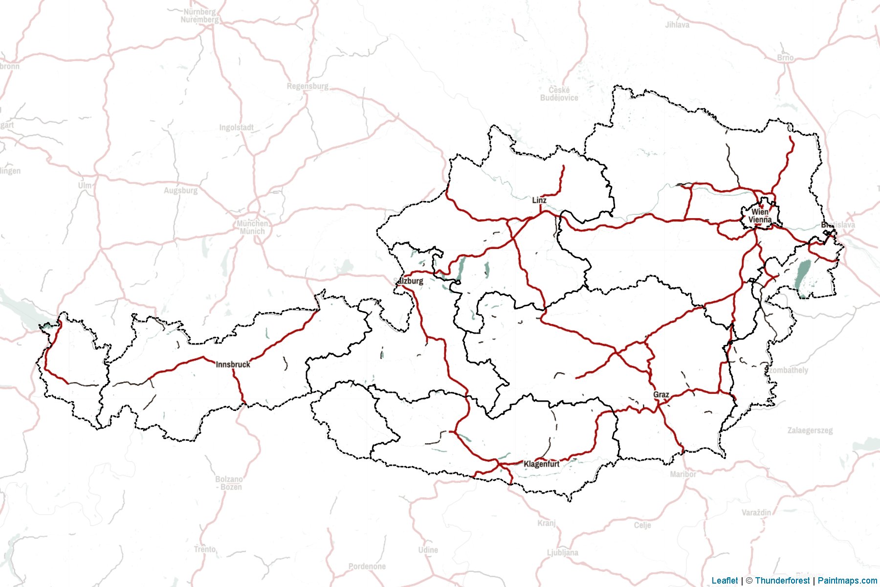 Austria  Map Cropping Samples-2