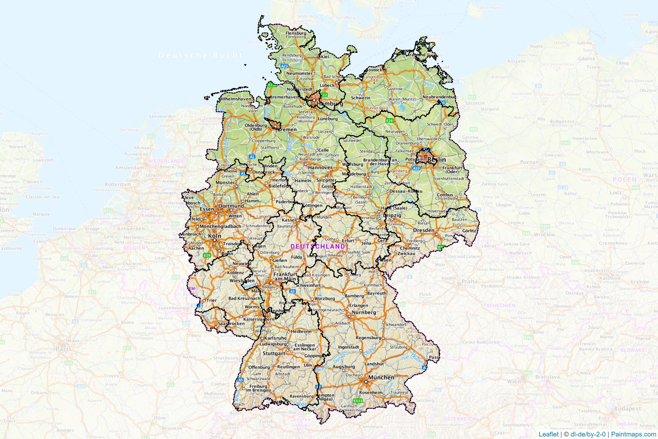 Germany  Map Cropping Samples-1