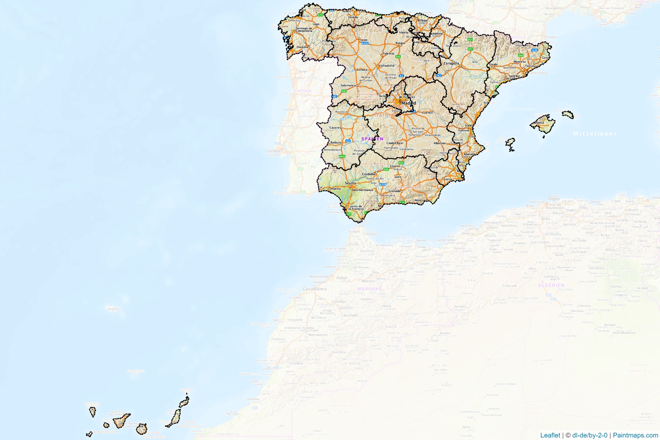 Muestras de recorte de mapas España -1