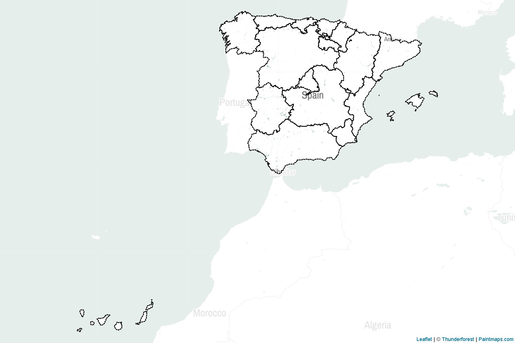 Muestras de recorte de mapas España -2