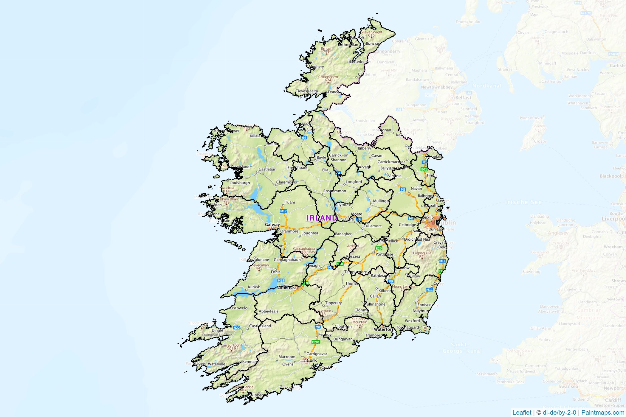 Ireland  Map Cropping Samples-1