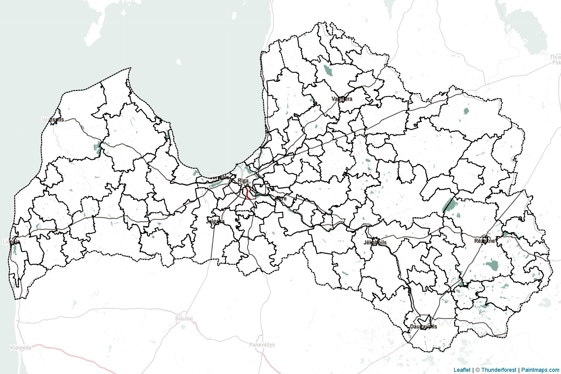 Muestras de recorte de mapas Letonia -2