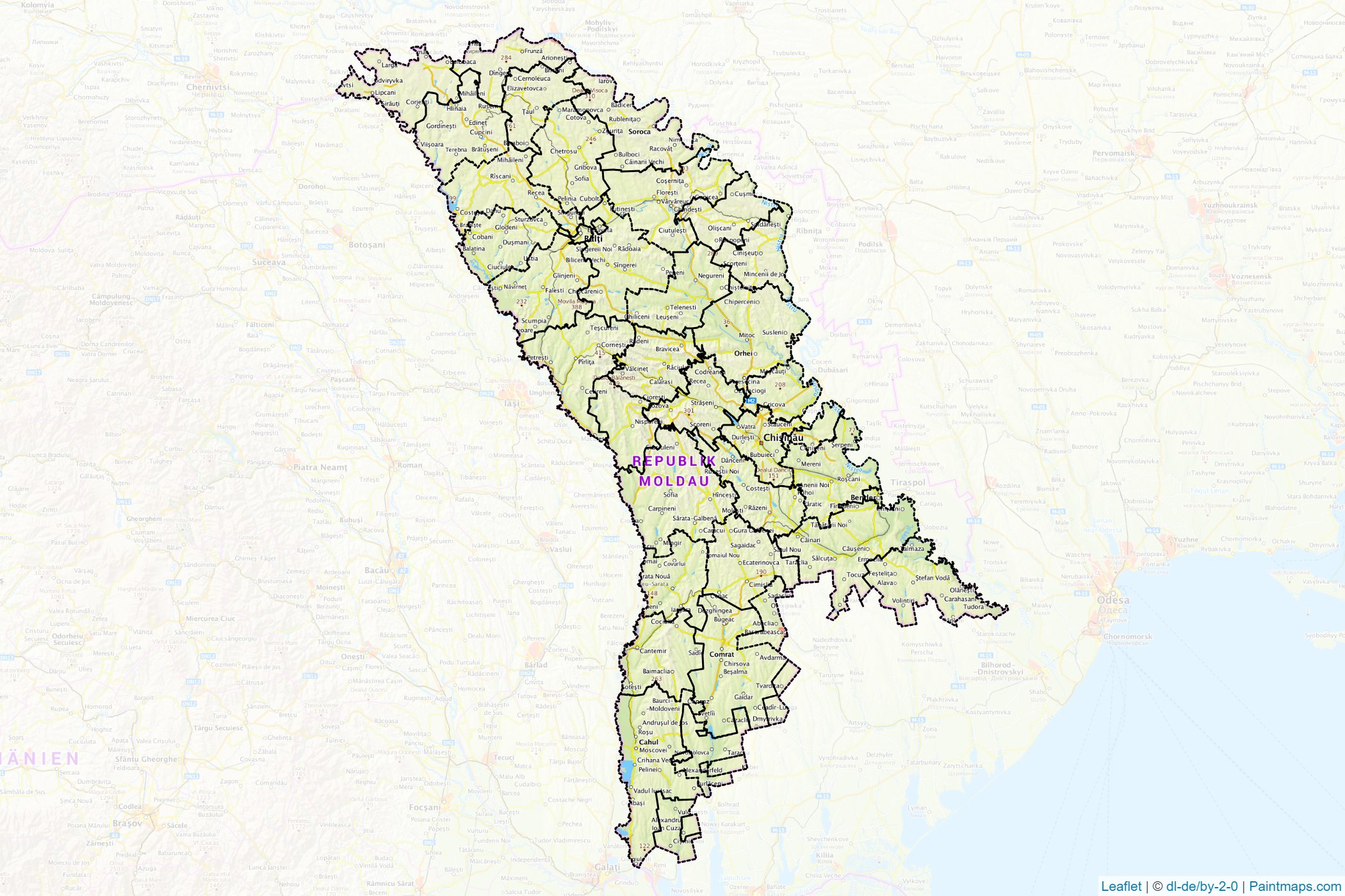 Moldova  Map Cropping Samples-1