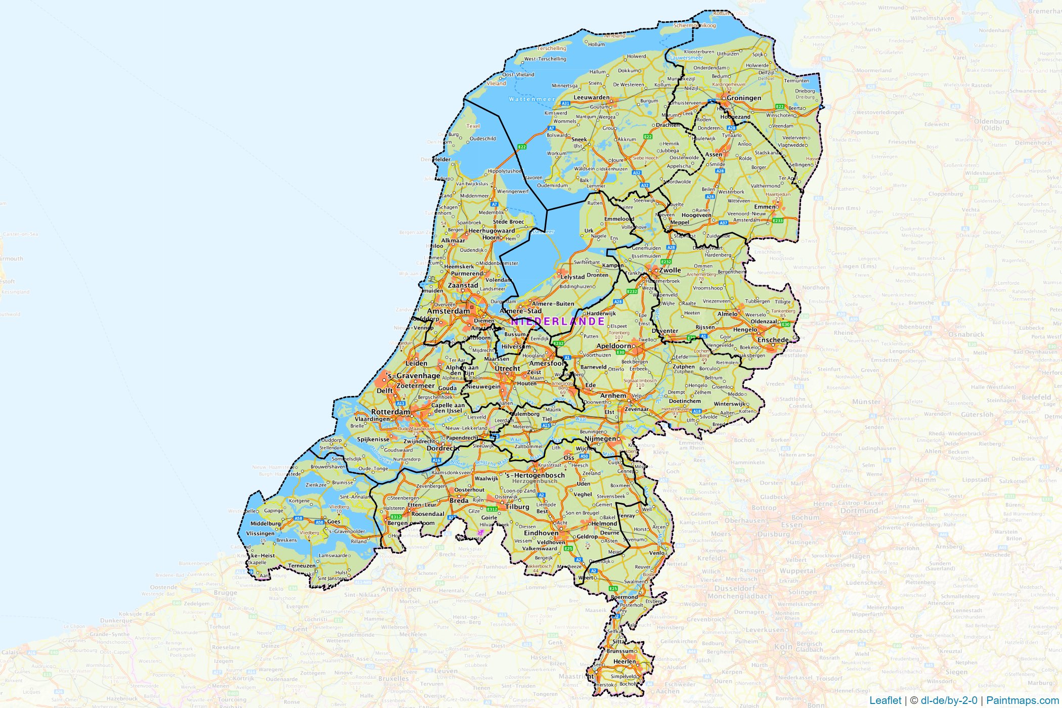 Netherlands  Map Cropping Samples-1