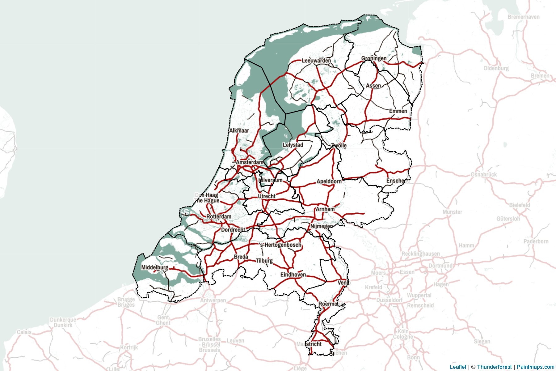 Netherlands  Map Cropping Samples-2