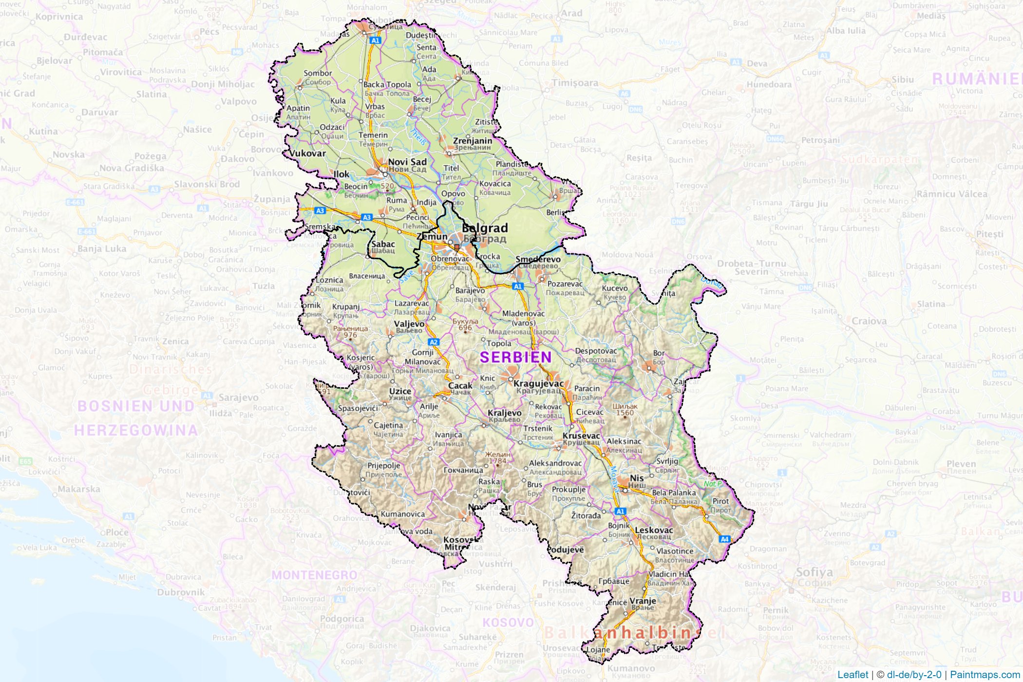 Serbia  Map Cropping Samples-1