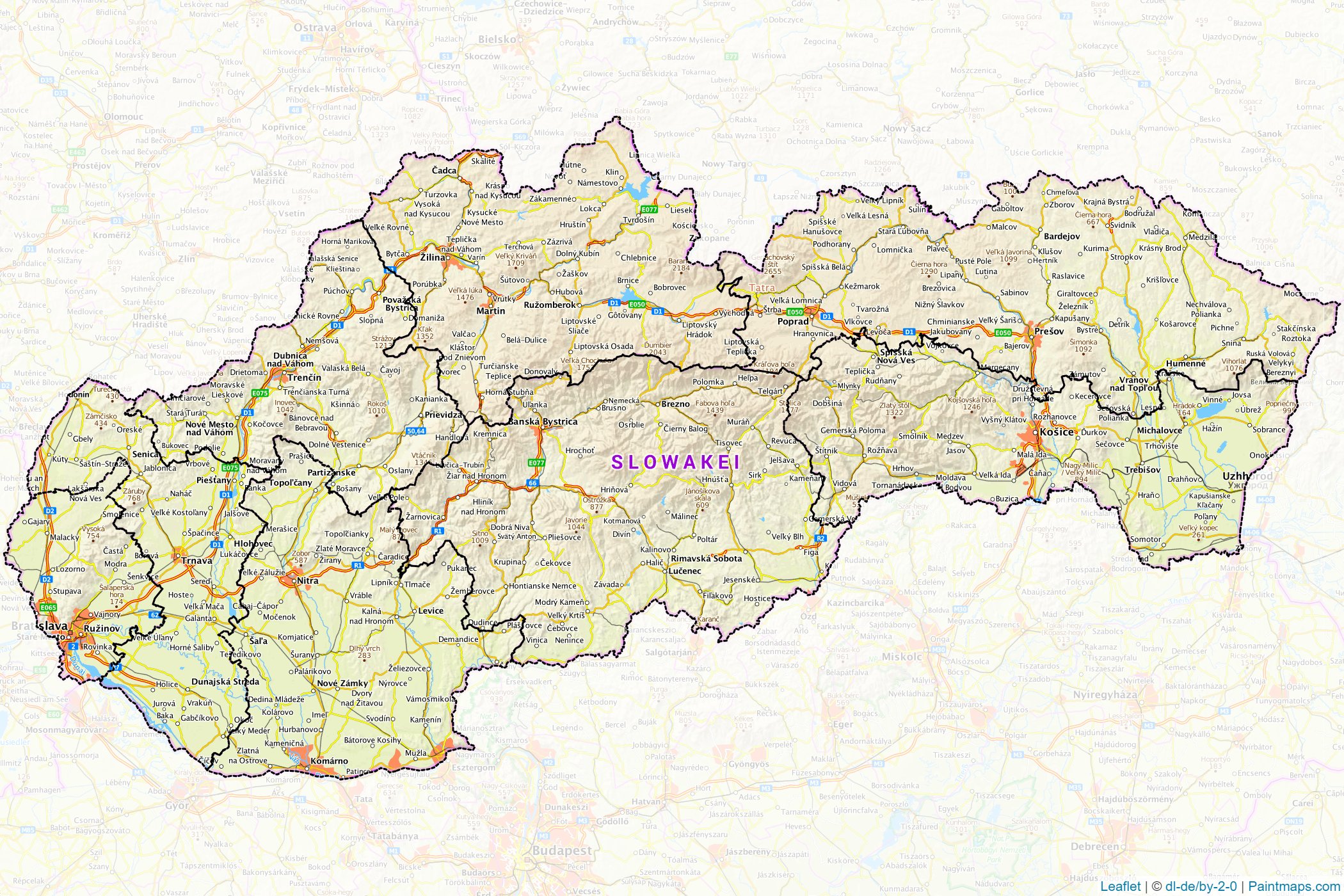 Slovakia  Map Cropping Samples-1