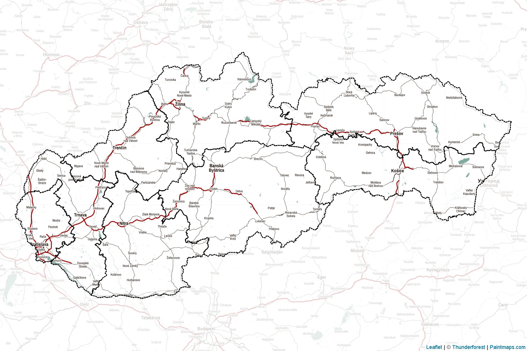 Slovakia  Map Cropping Samples-2