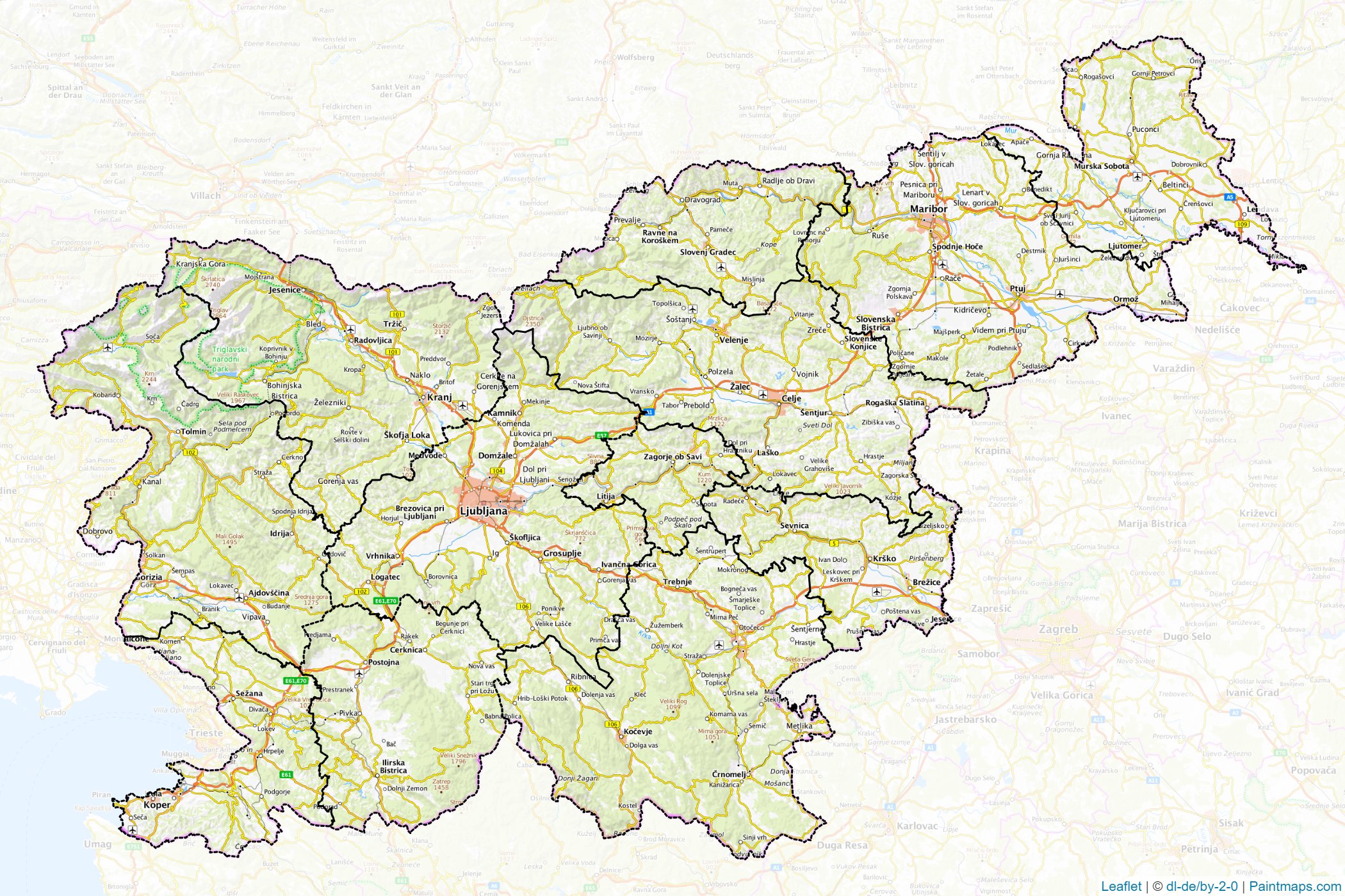 Slovenia  Map Cropping Samples-1