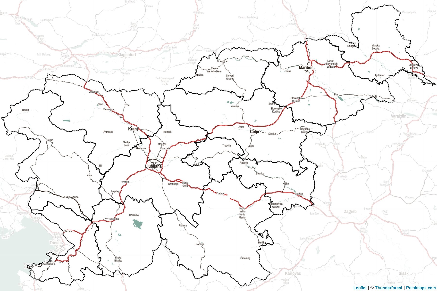 Slovenia  Map Cropping Samples-2