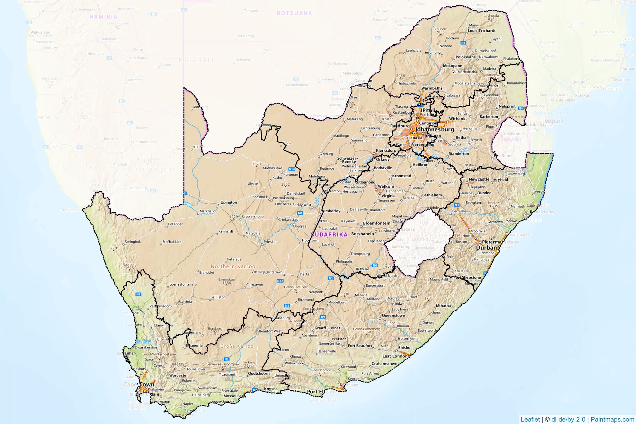 South Africa  Map Cropping Samples-1