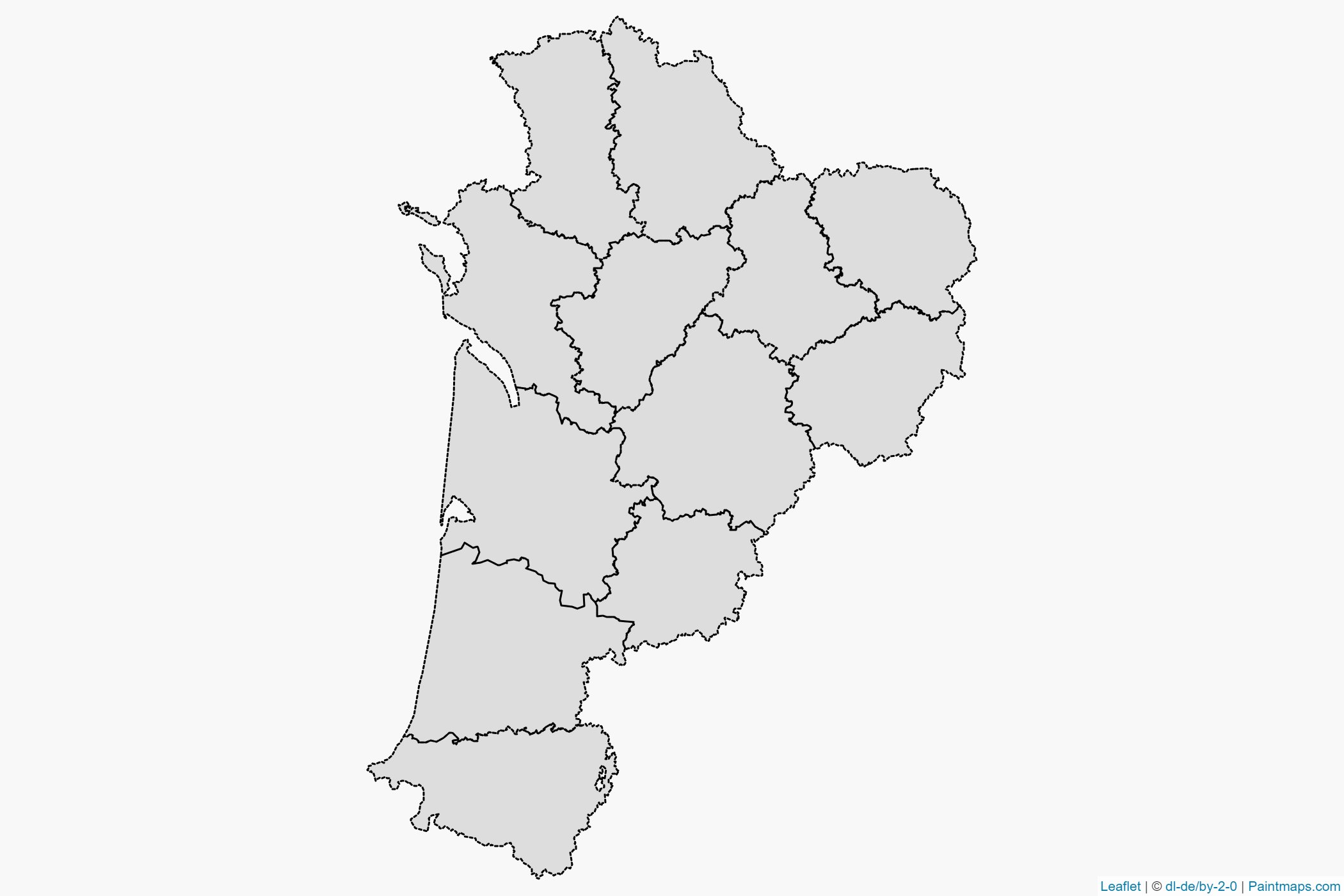 New Aquitaine (France) Map Cropping Samples-1