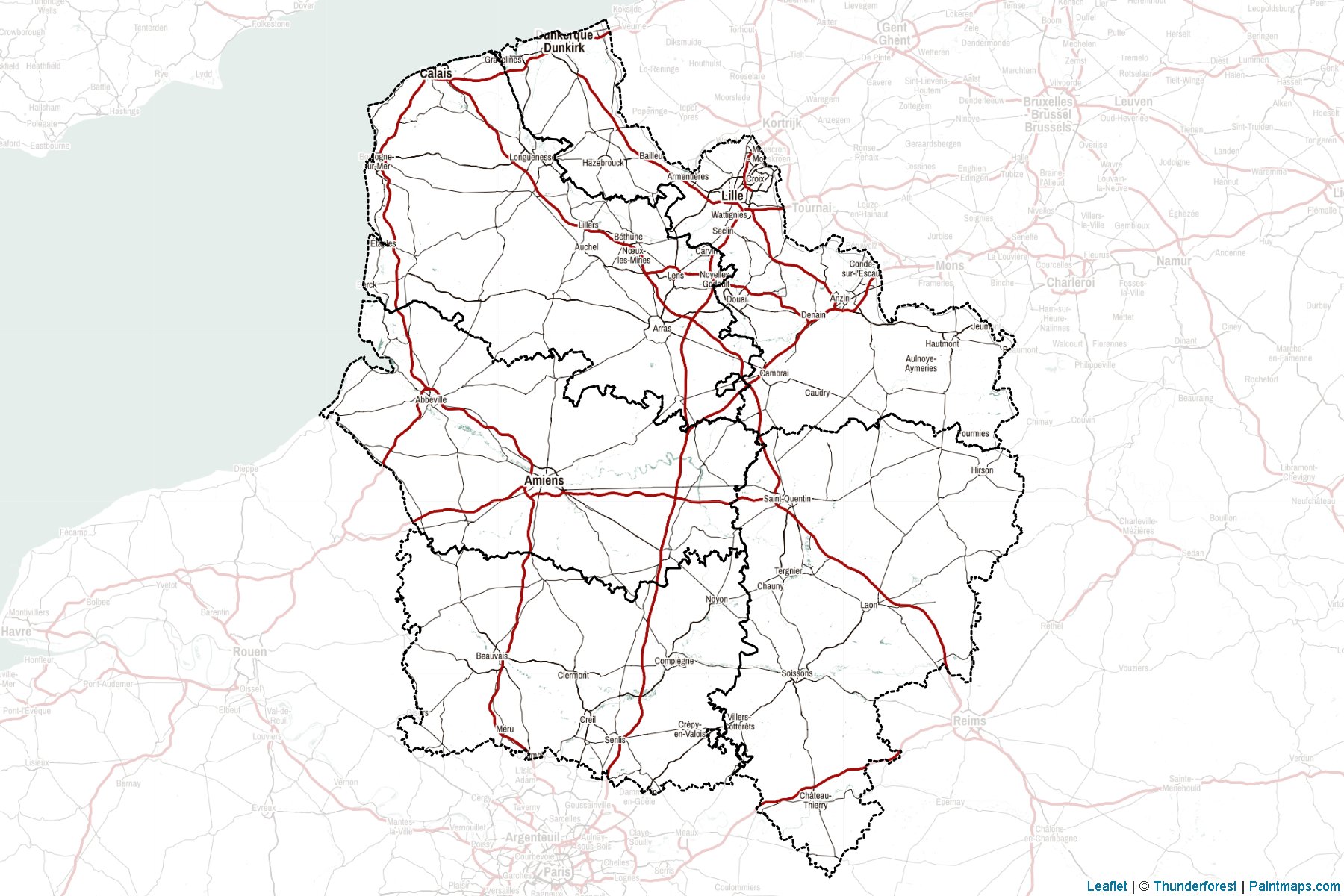 Upper France (France) Map Cropping Samples-2