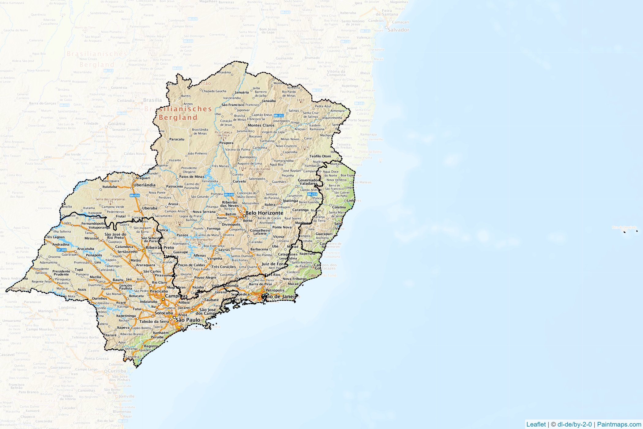 Southeast (Brazil) Map Cropping Samples-1