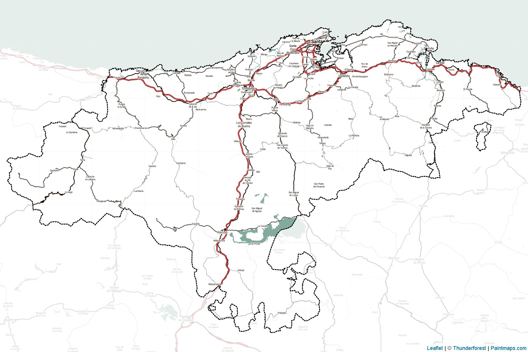 Cantabria (Spain) Map Cropping Samples-2