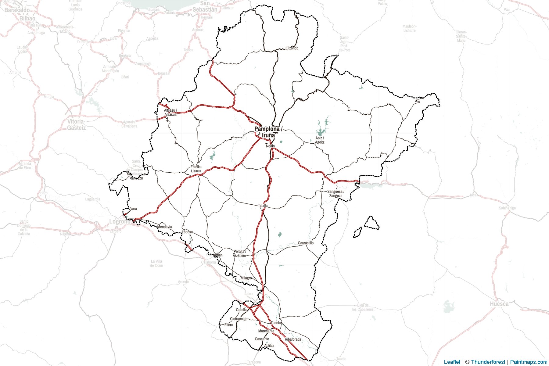 Navarre (Spain) Map Cropping Samples-2