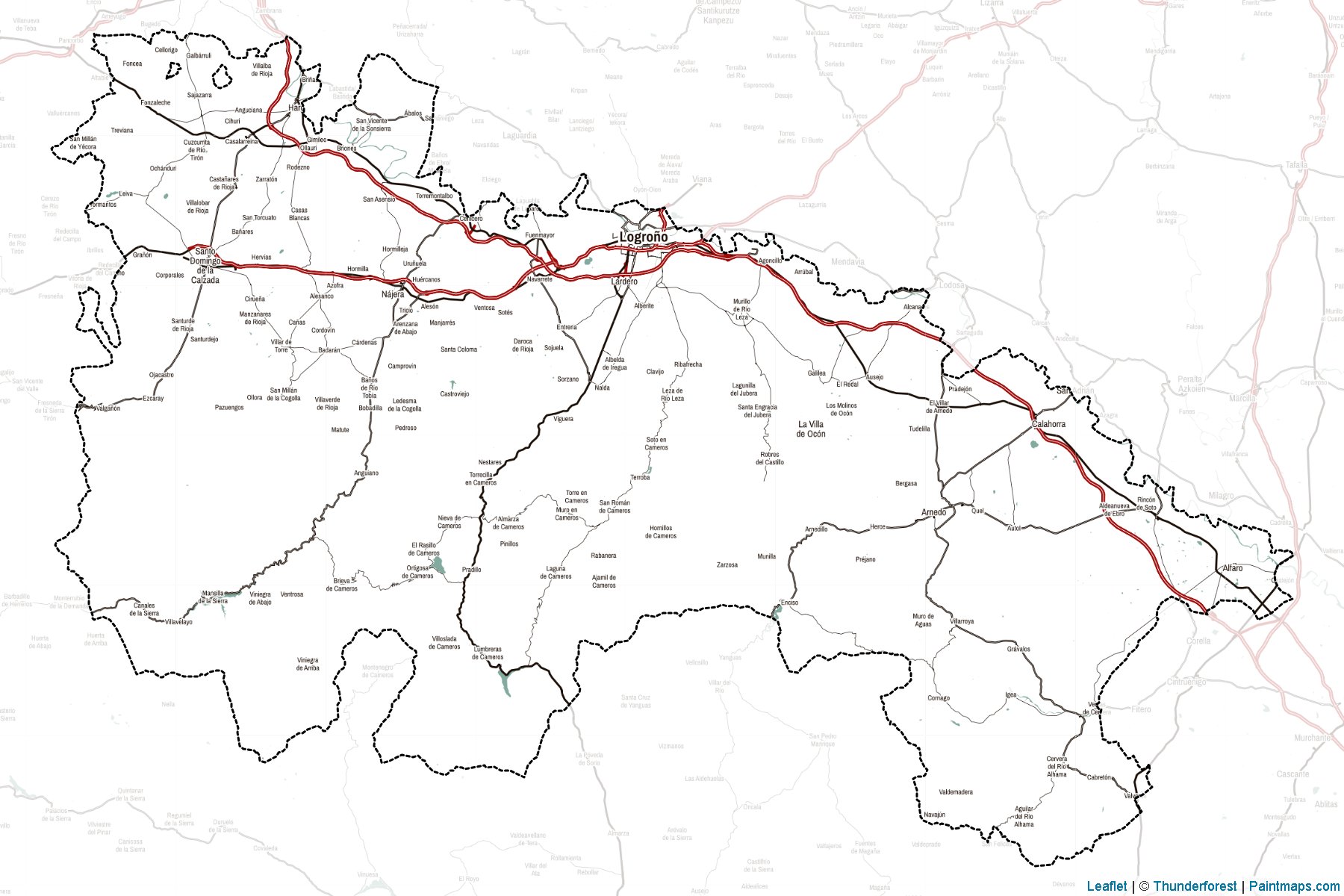 Muestras de recorte de mapas La Rioja (España)-2