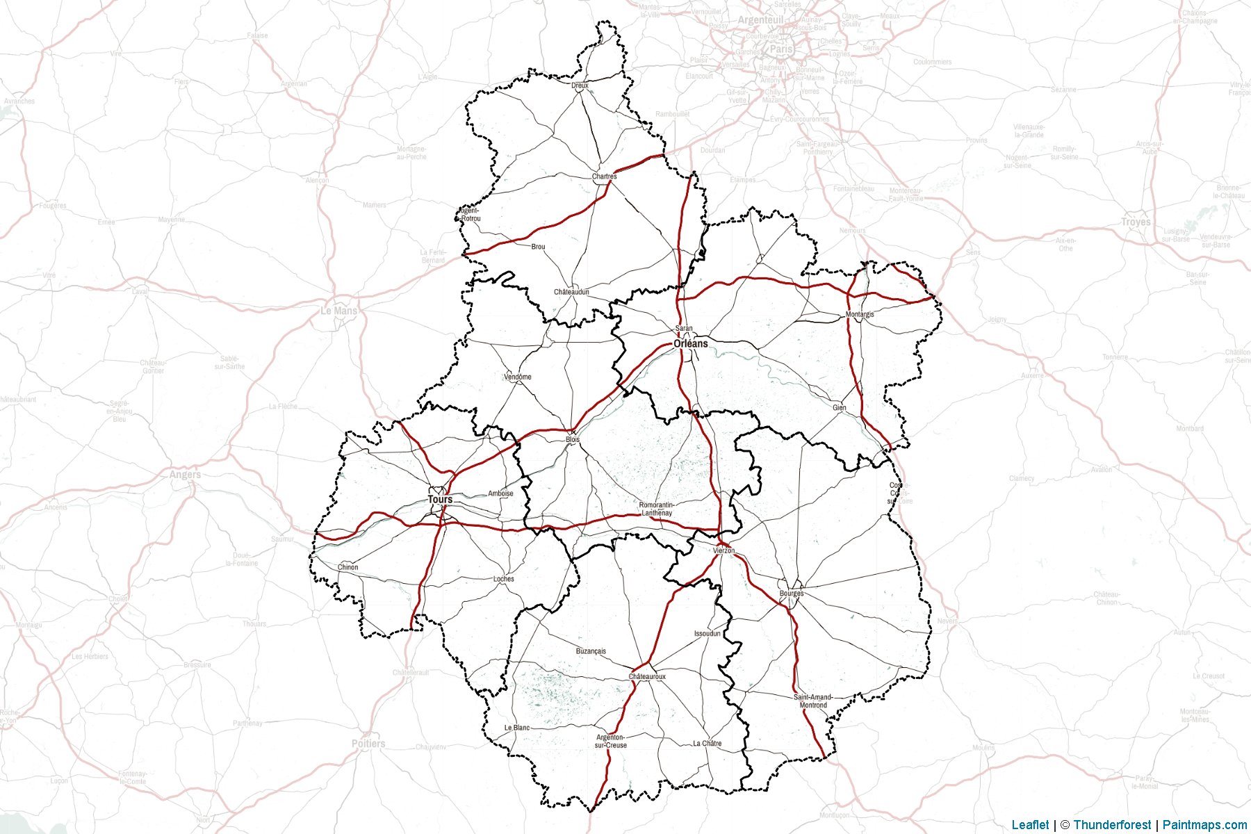 Muestras de recorte de mapas Centre (Francia)-2