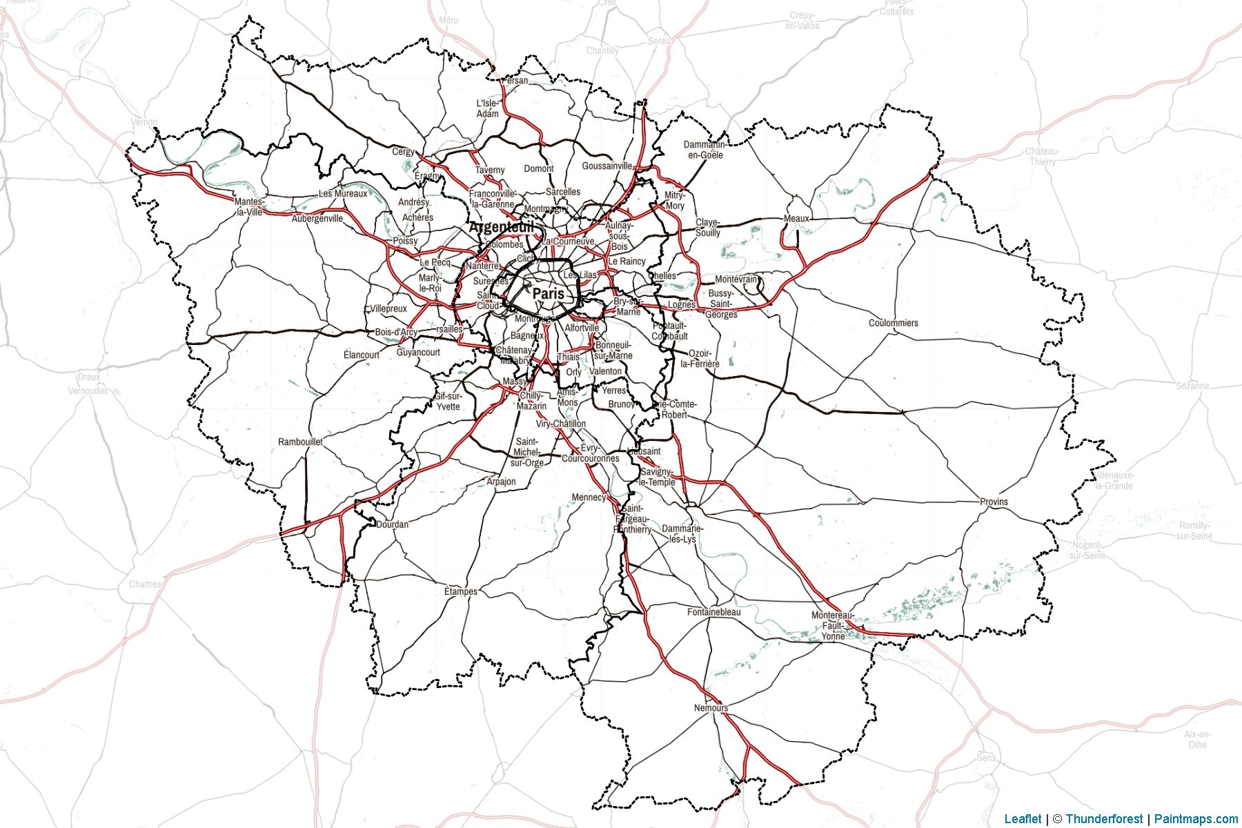 Ile-of-France (France) Map Cropping Samples-2