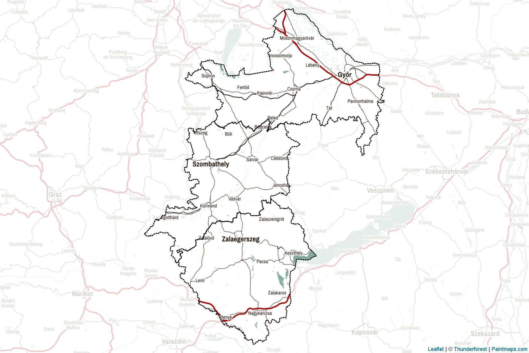 Western Transdanubia (Hungary) Map Cropping Samples-2