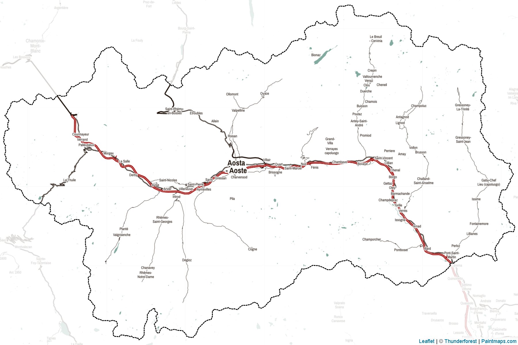 Aosta Valley (Italy) Map Cropping Samples-2