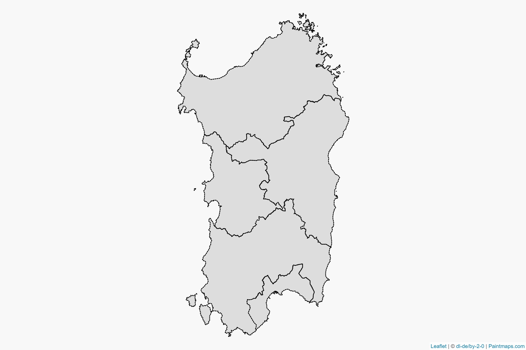 Muestras de recorte de mapas Sardinia (Italia)-1