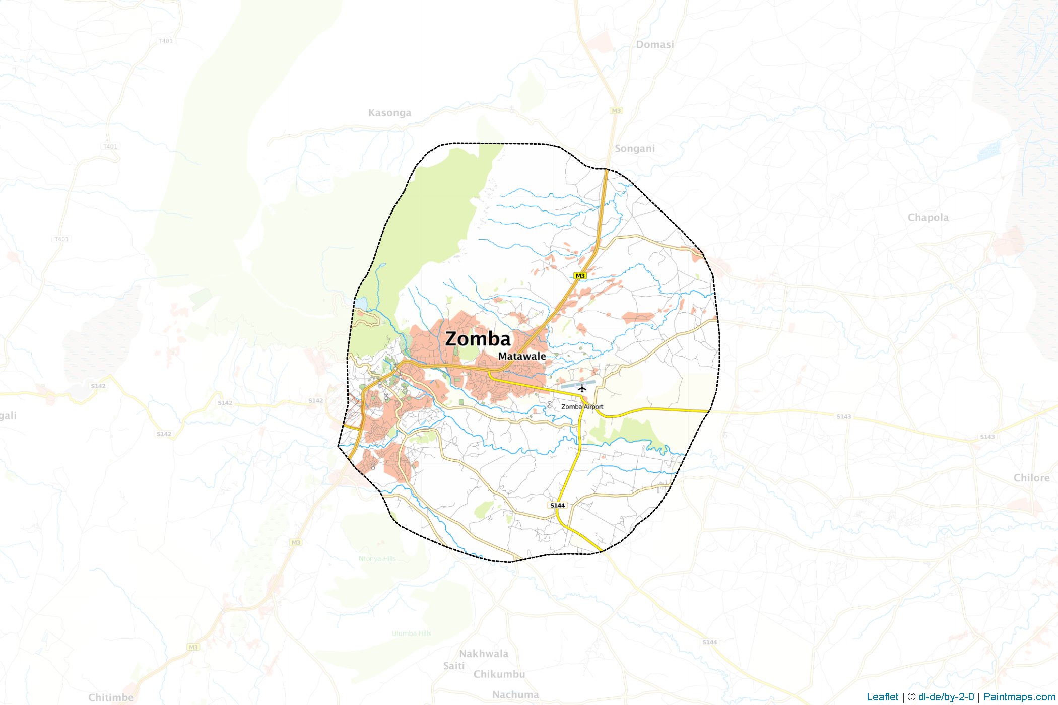 Zomba City (Malawi) Map Cropping Samples-1