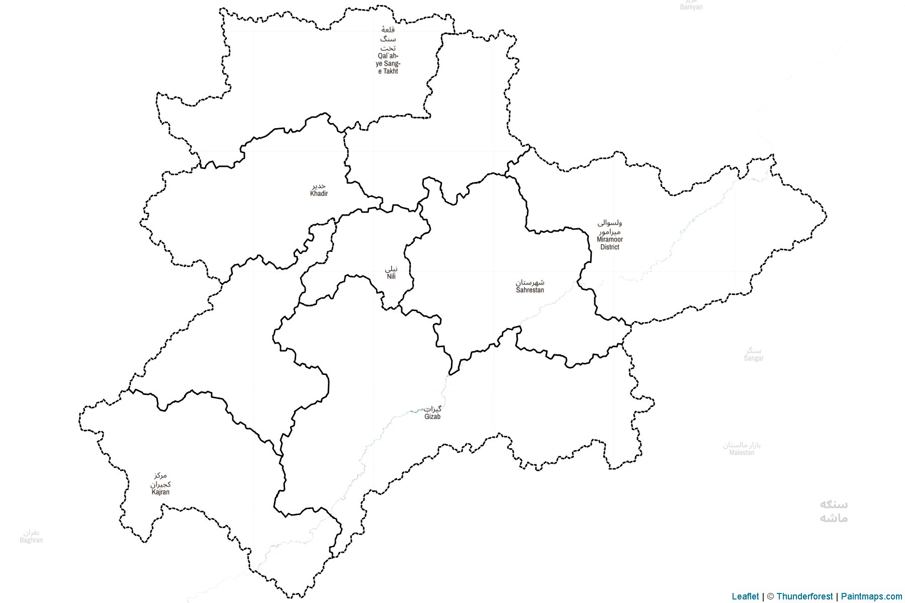 Daikondi (Afghanistan) Map Cropping Samples-2