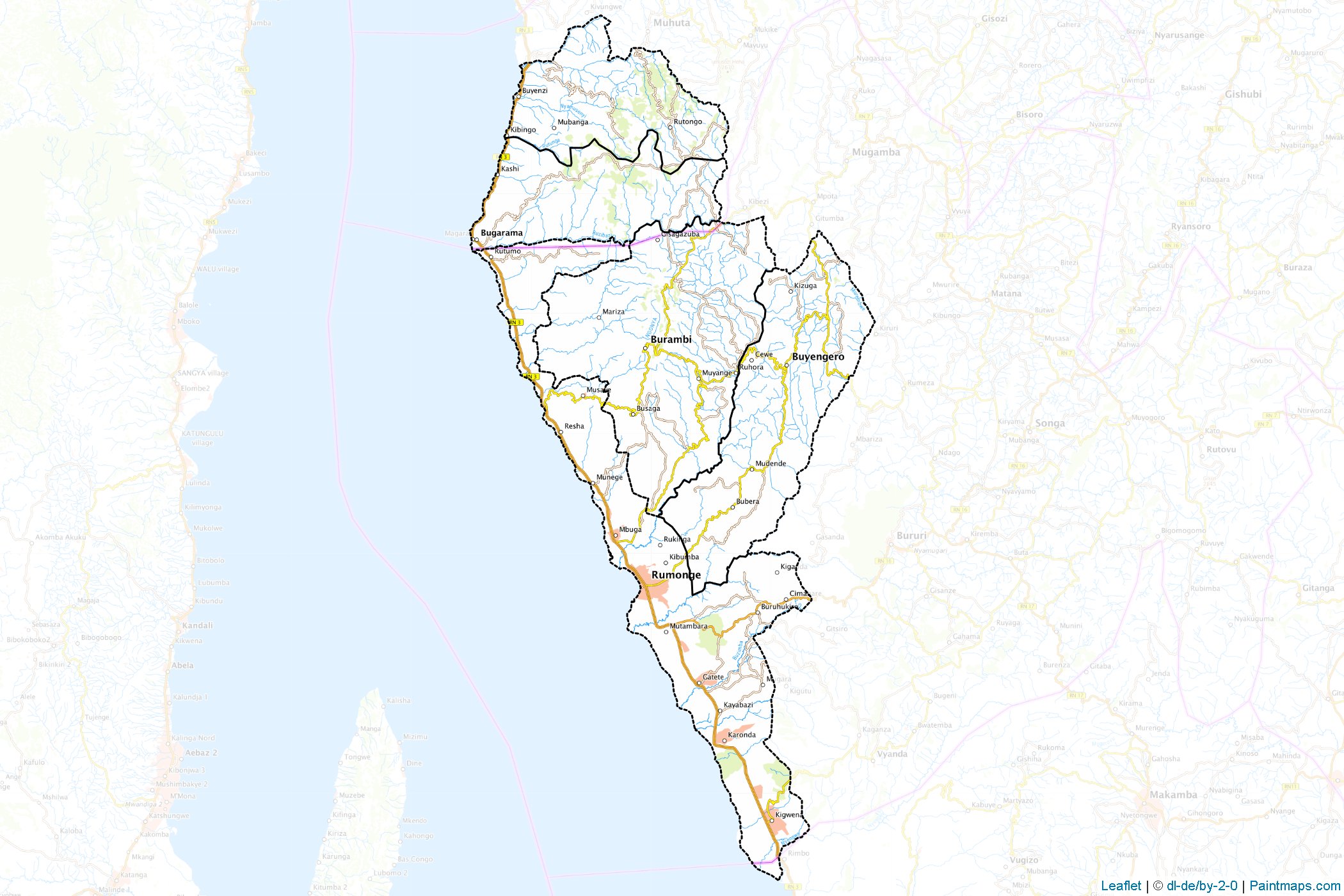 Rumonge (Burundi) Map Cropping Samples-1