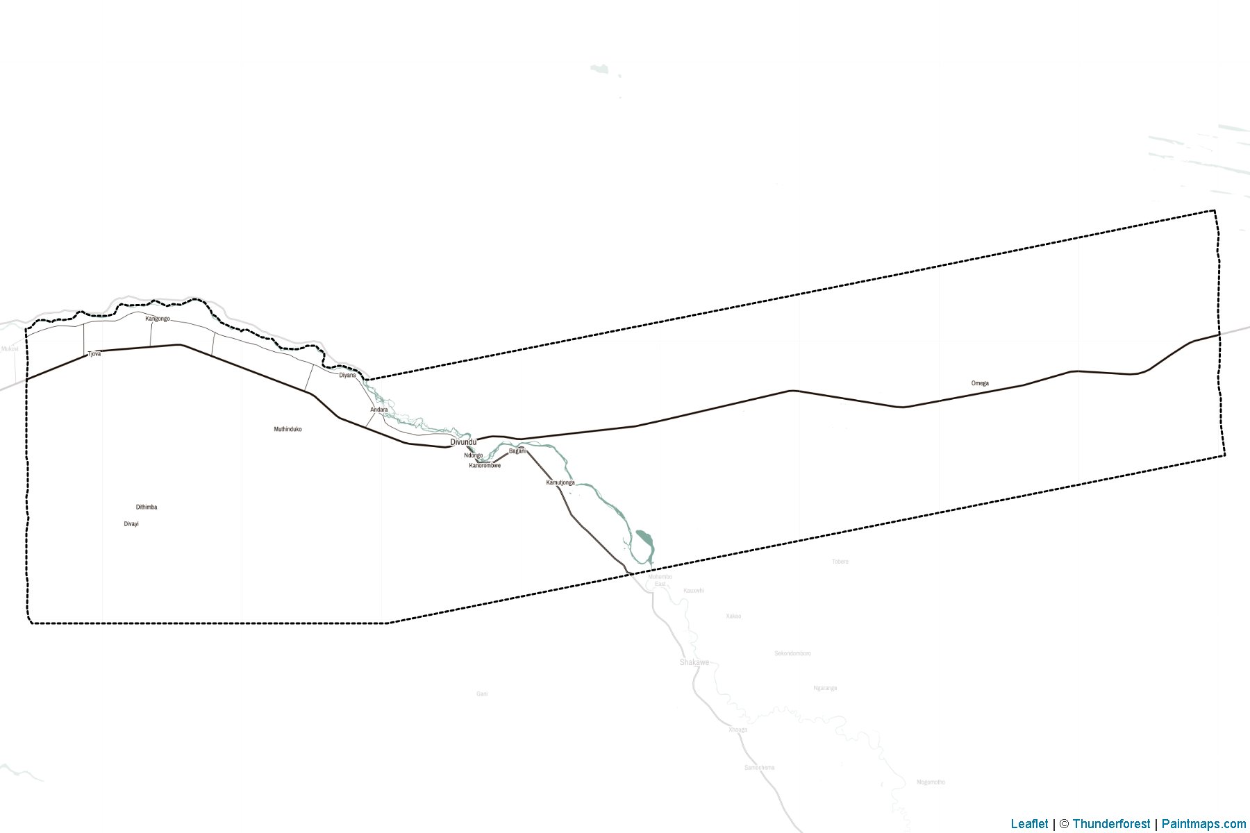 Kavango East (Namibia) Map Cropping Samples-2