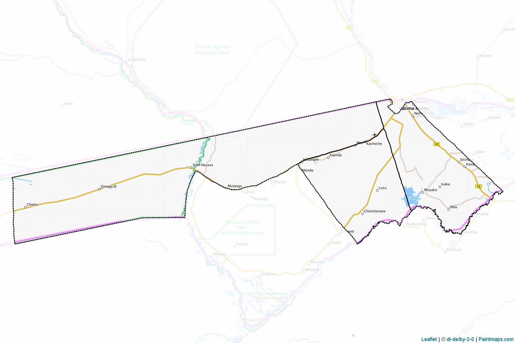 Muestras de recorte de mapas Zambezi (Namibia)-1