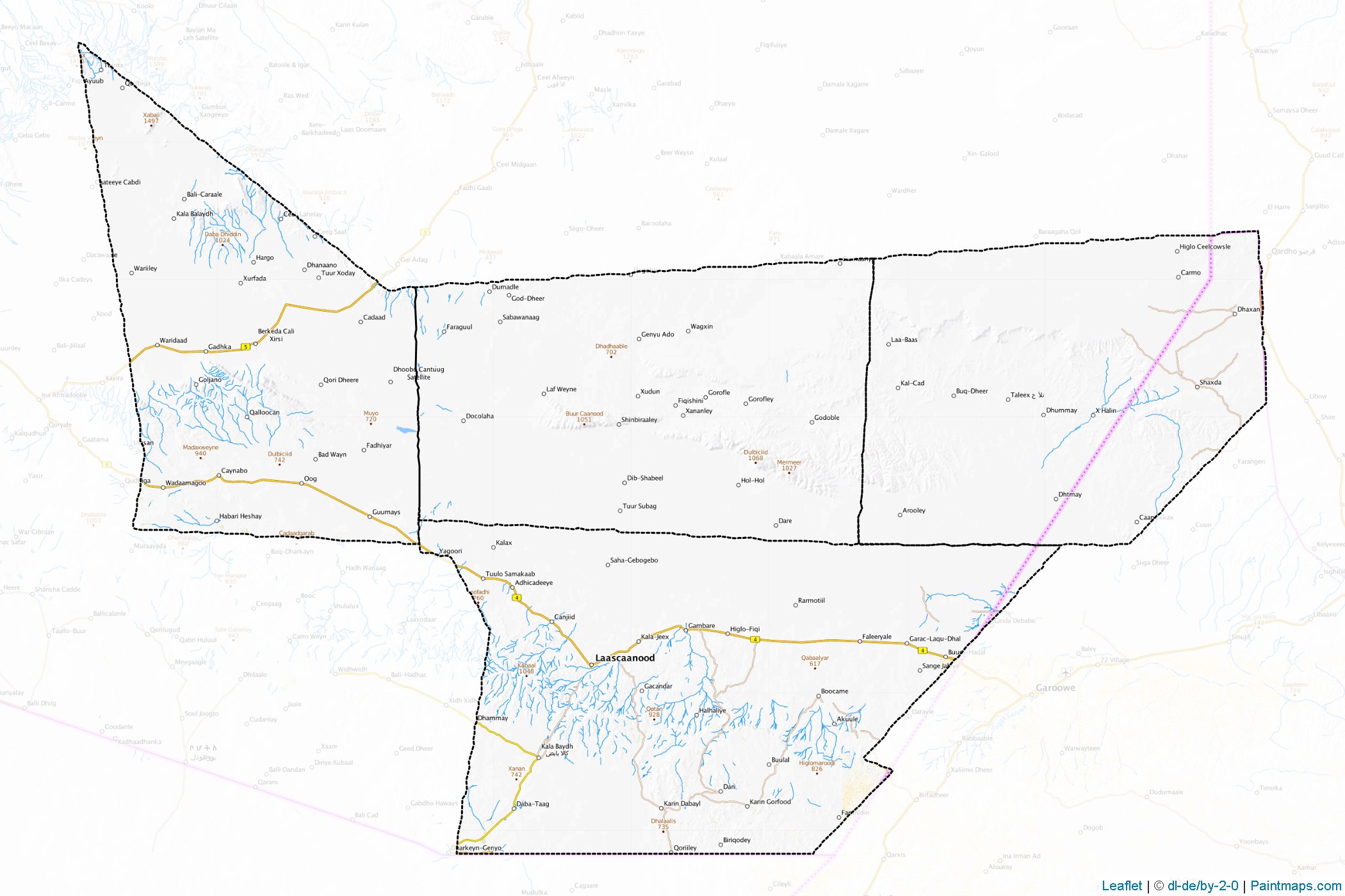 Muestras de recorte de mapas Sool (Somalia)-1