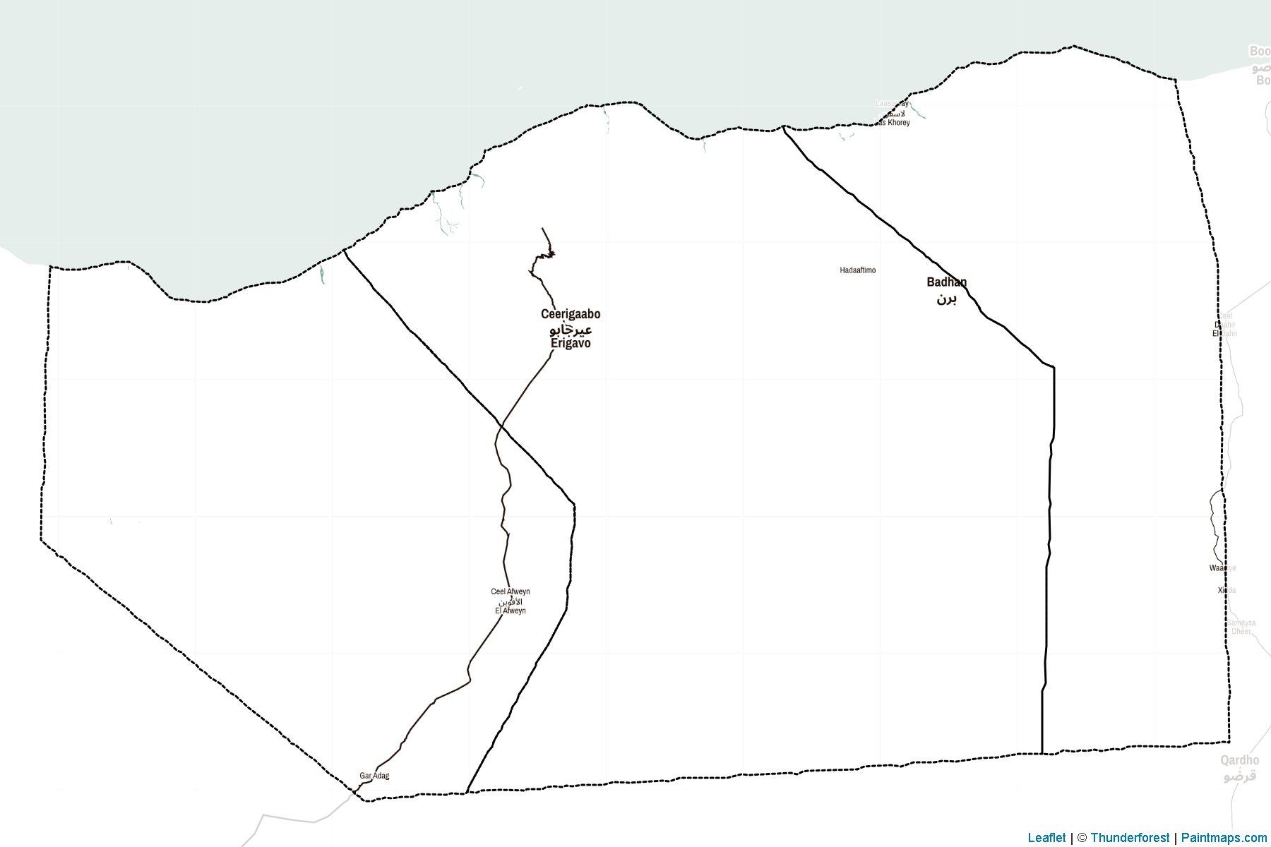 Sanaag (Somalia) Map Cropping Samples-2