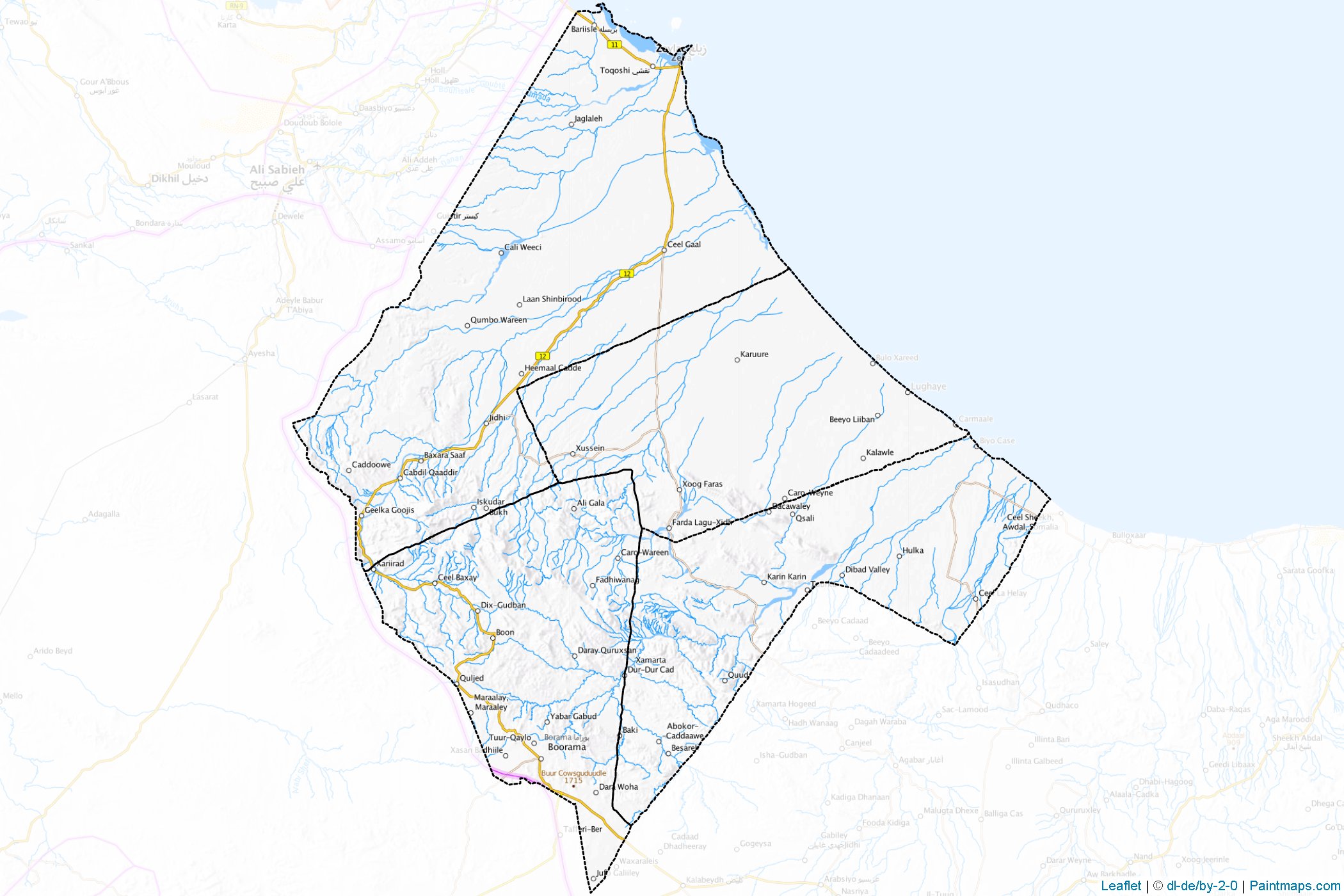 Muestras de recorte de mapas Awdal (Somalia)-1