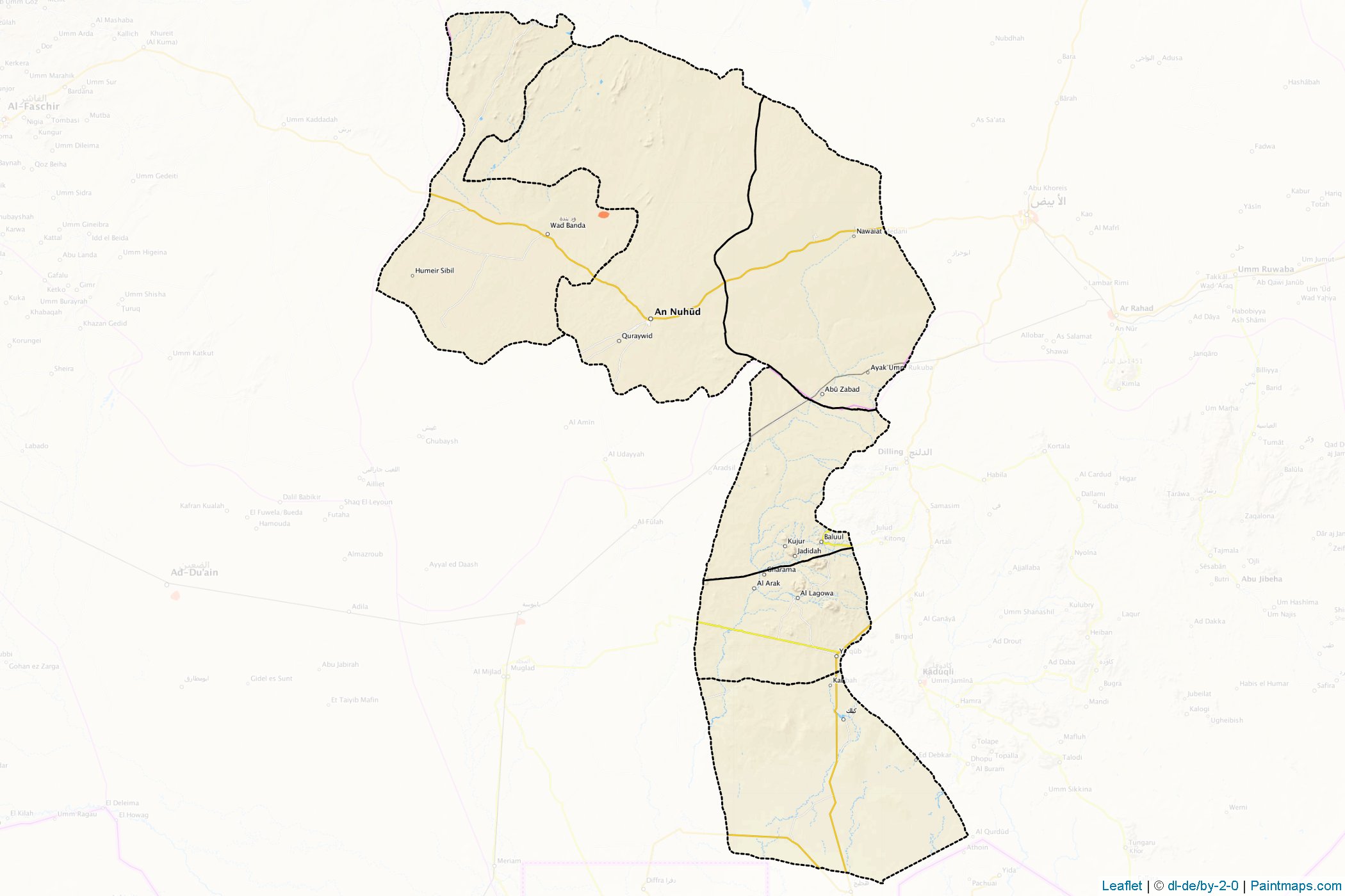 West Kordofan (Sudan) Map Cropping Samples-1