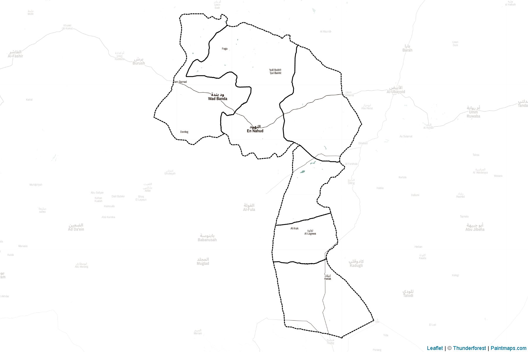 West Kordofan (Sudan) Map Cropping Samples-2