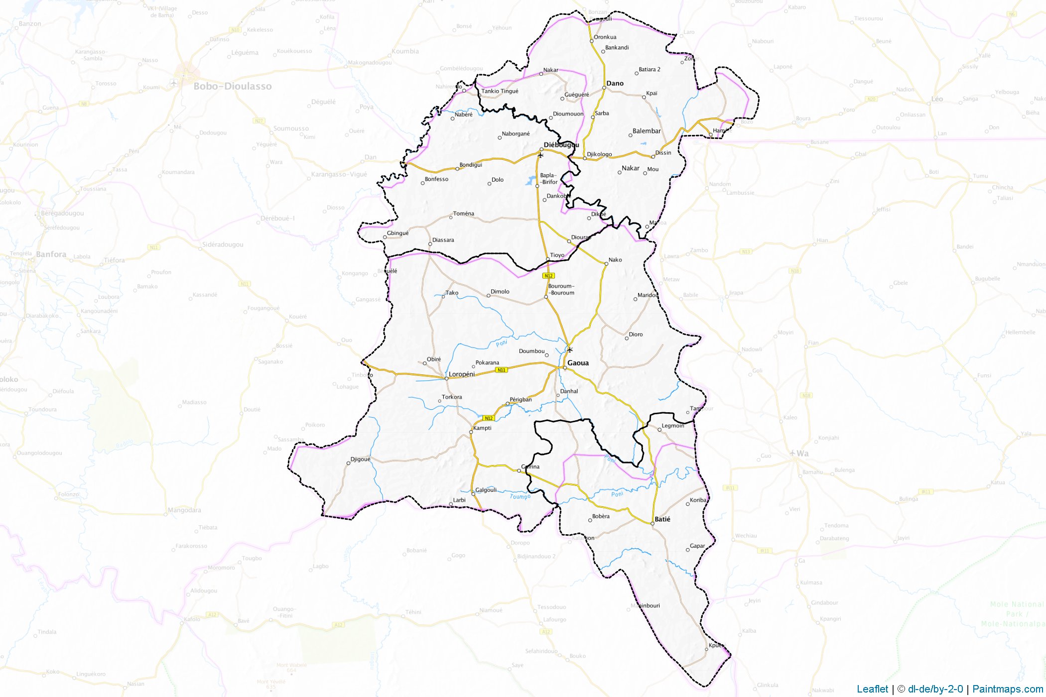 Sud-Ouest (Burkina Faso) Map Cropping Samples-1